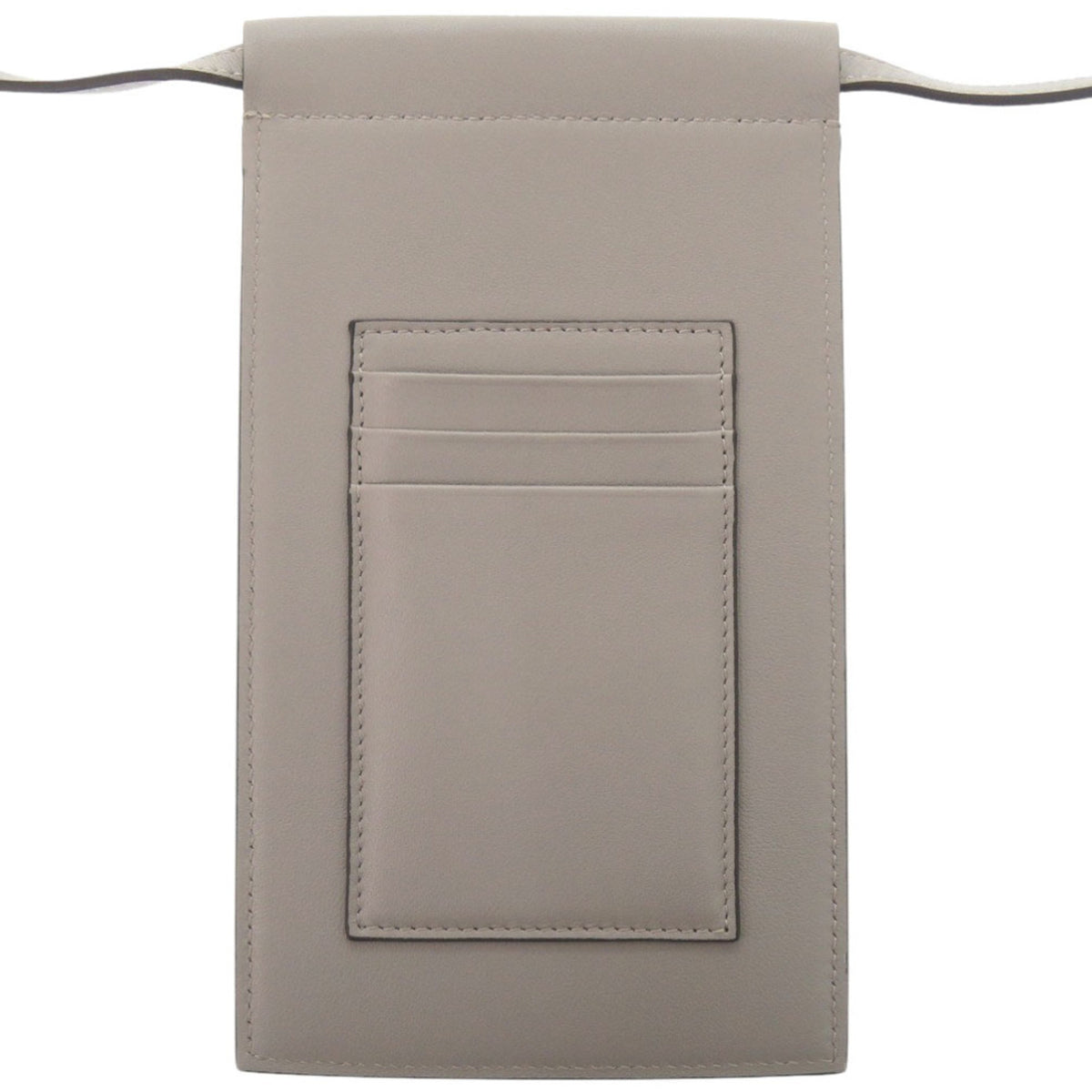 Valentino Garavani Gray Leather Phone Wallet (Pre-Owned)