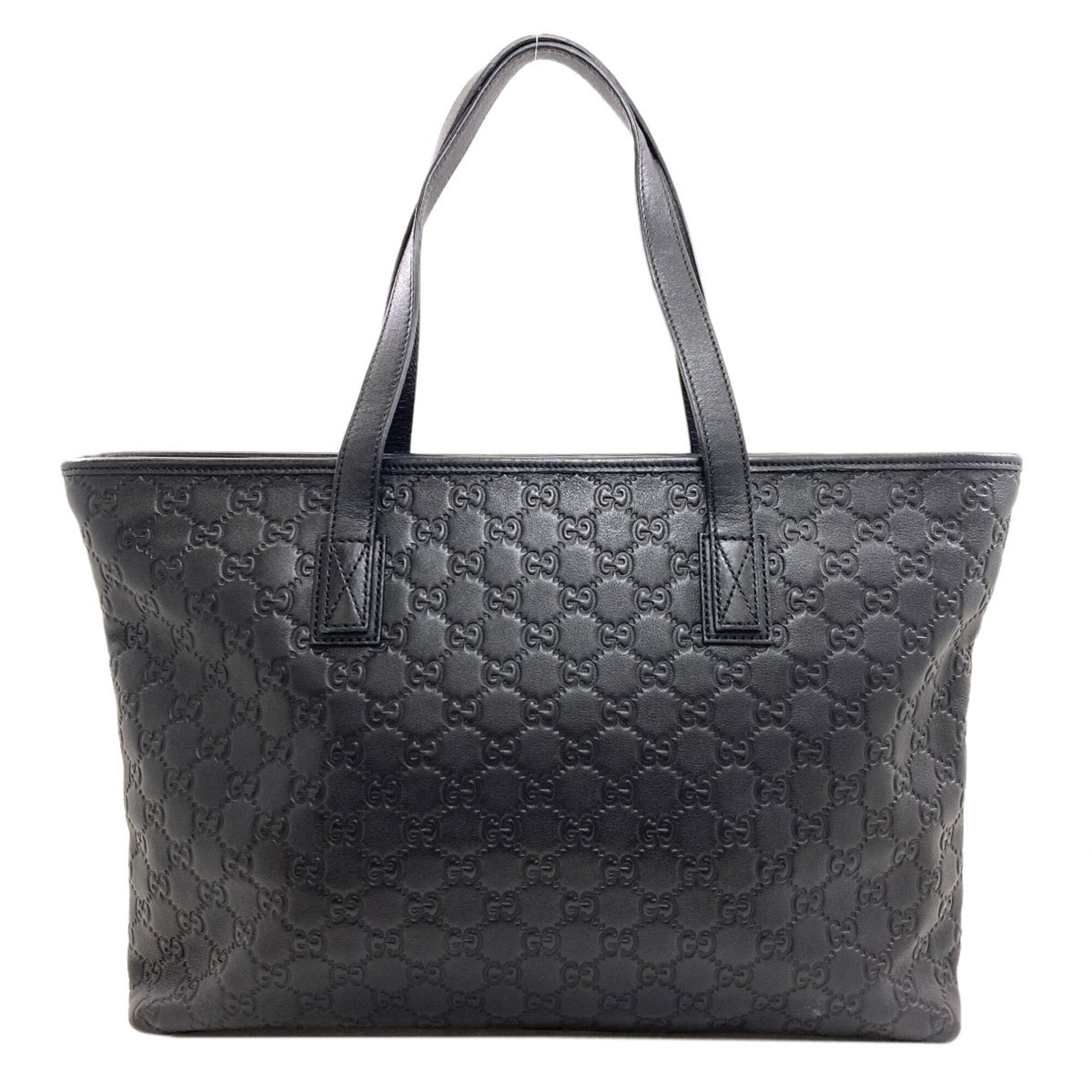 Gucci Black Leather Tote Bag (Pre-Owned)