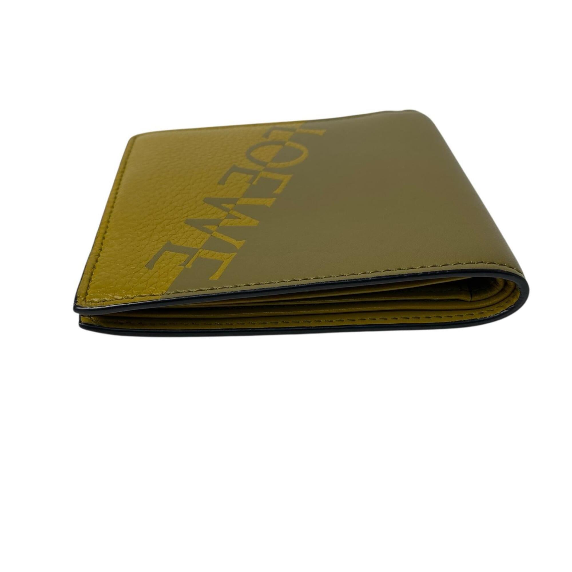 Loewe Yellow Leather Wallet (Bi-Fold) (Pre-Owned)