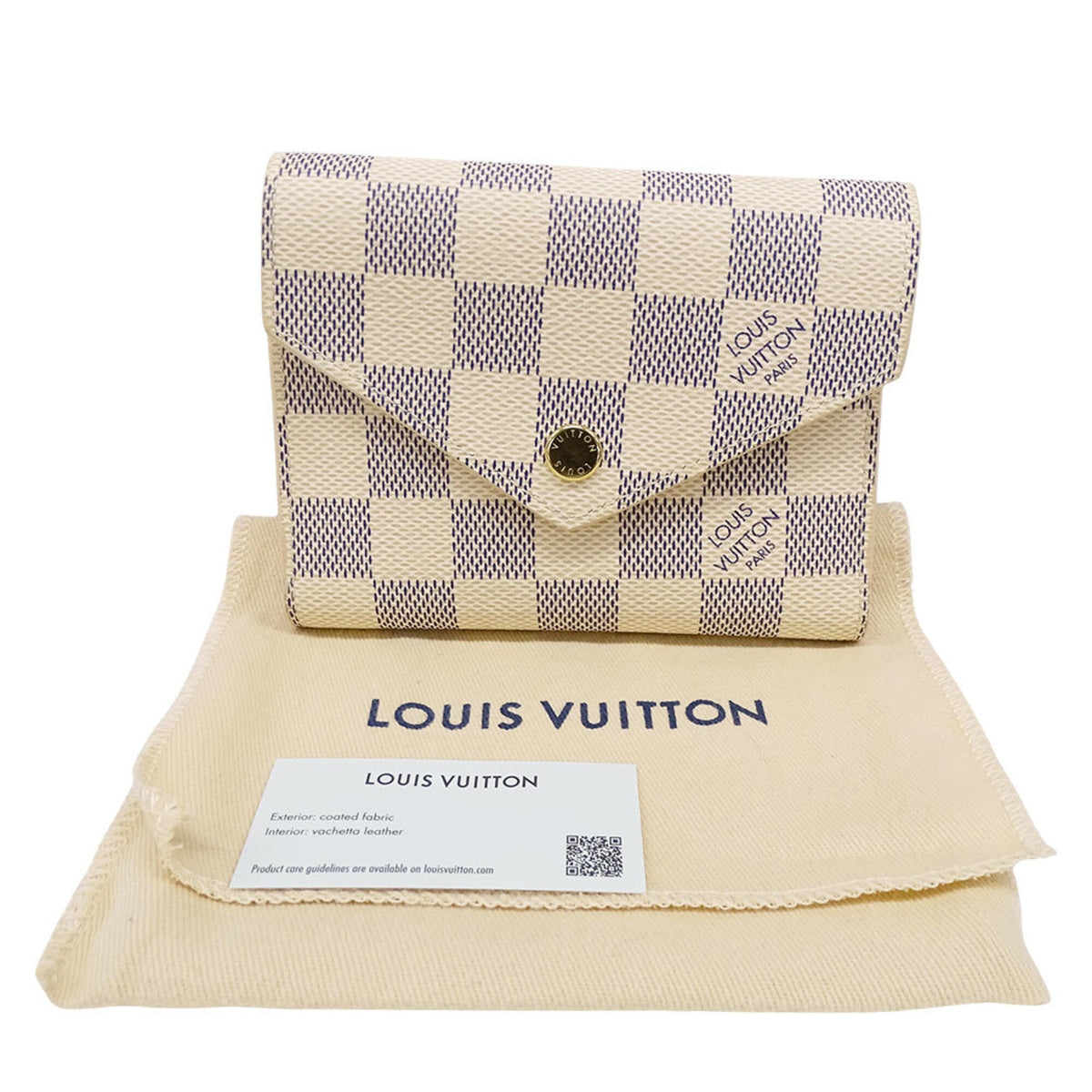 Louis Vuitton Ivory Damier Azur Wallet (Tri-Fold) (Pre-Owned)