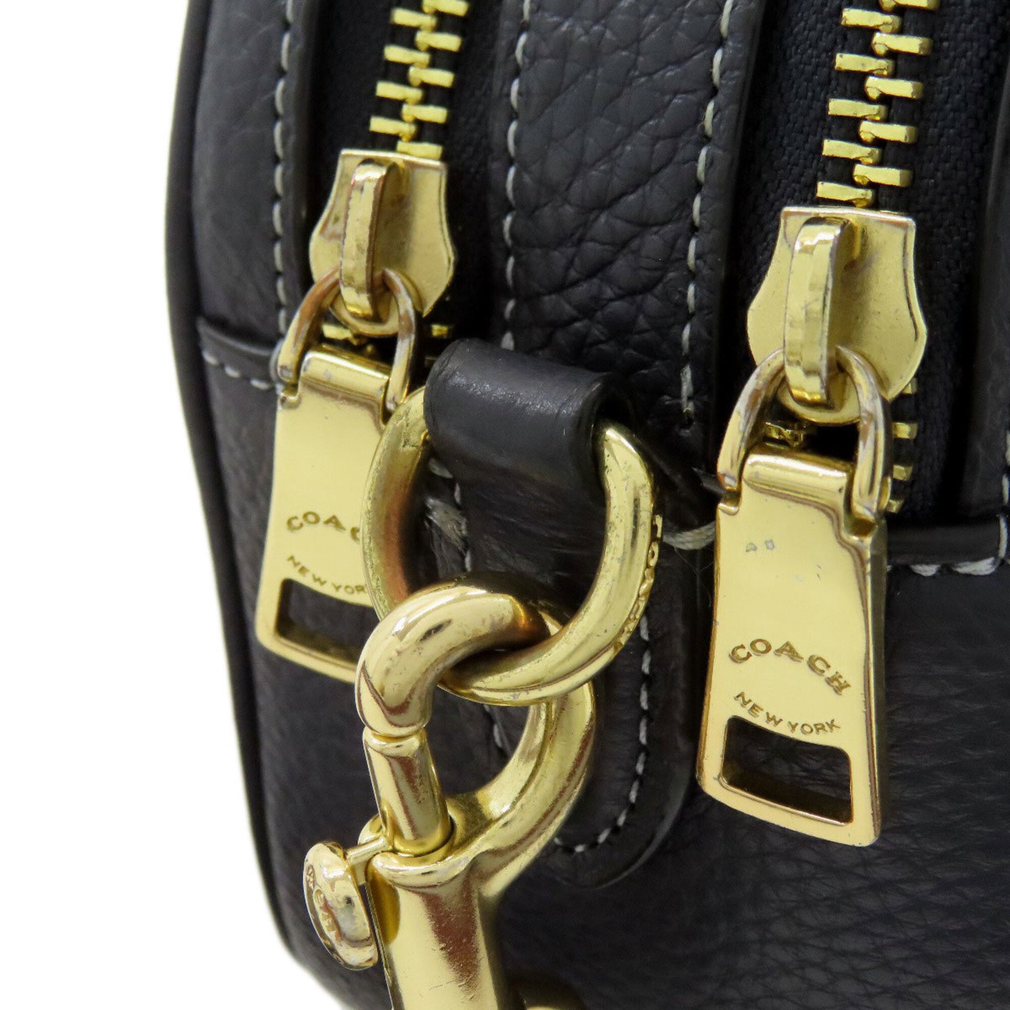 Coach Navy Denim Shoulder Bag (Pre-Owned)