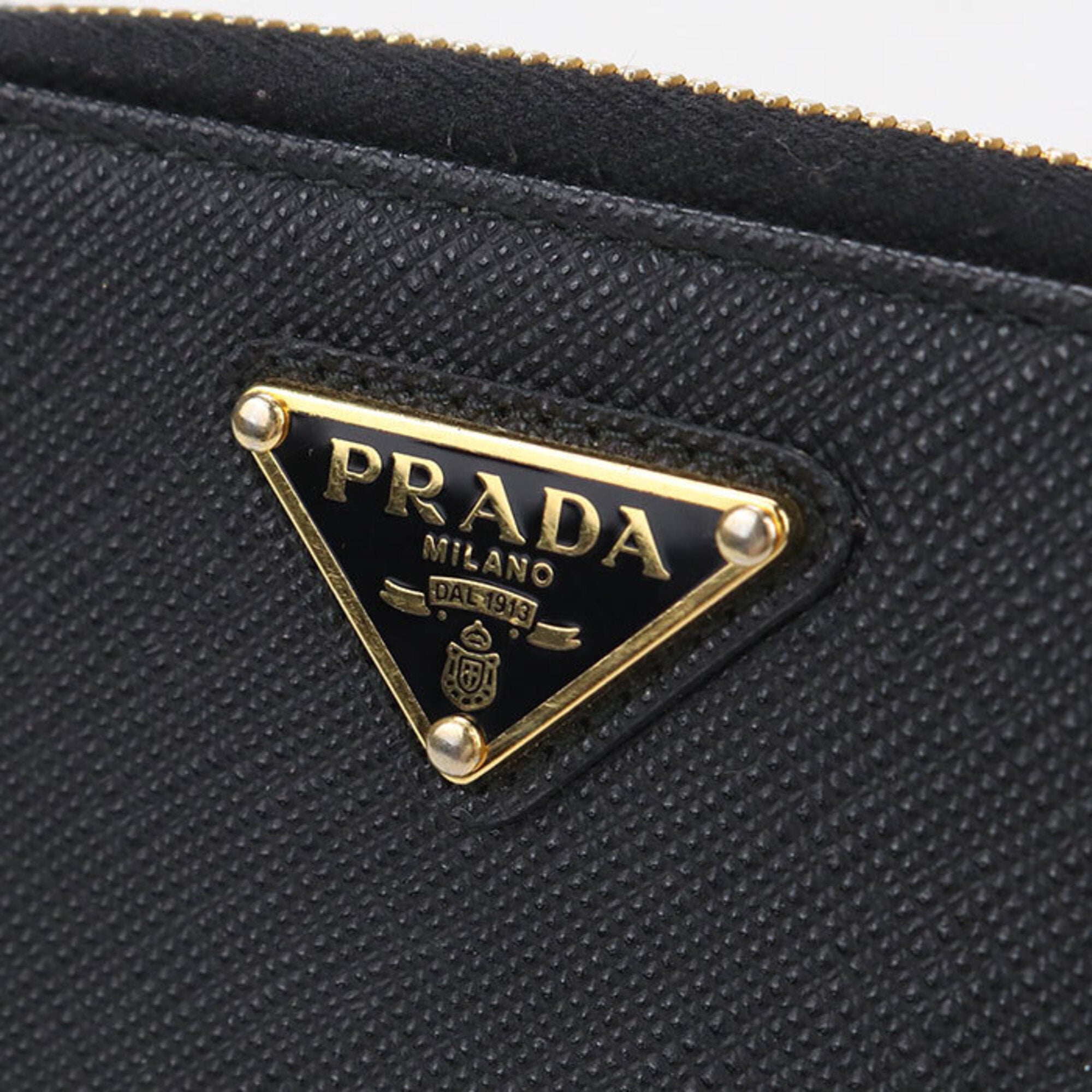 Prada Black Leather Wallet (Bi-Fold) (Pre-Owned)