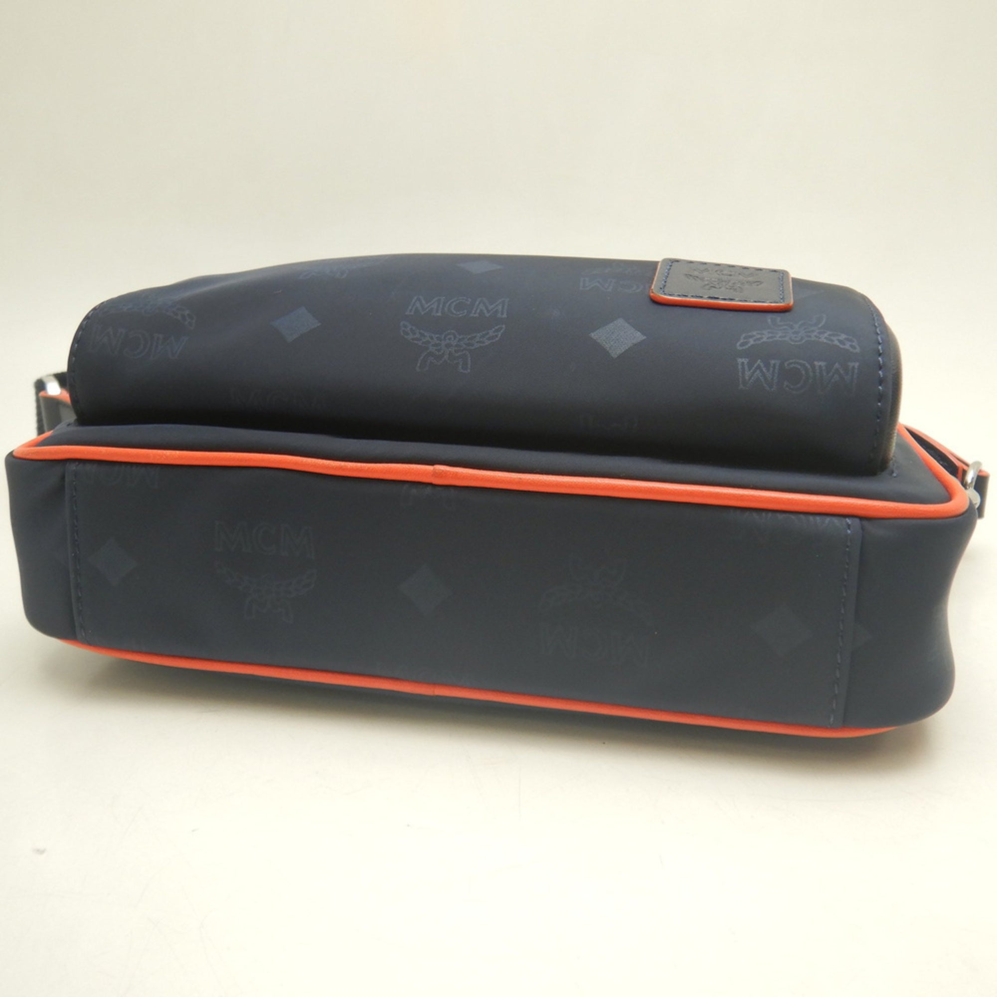 Mcm Navy Nylon Crossbody Bag Shoulder Bag (Pre-Owned)