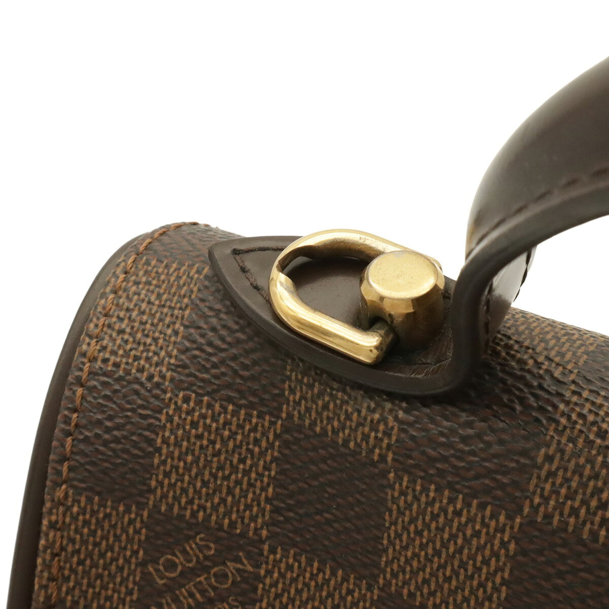Louis Vuitton Brown Damier Canvas White Pvc Handbag Shoulder Bag (Pre-Owned)