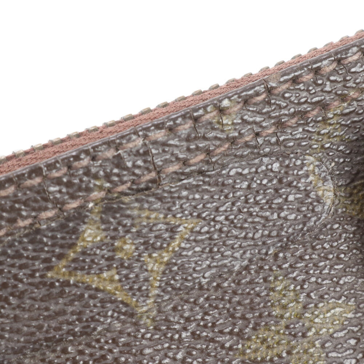 Louis Vuitton Brown Leather Coated Canvas Boston Bag Handbag Tote Bag (Pre-Owned)