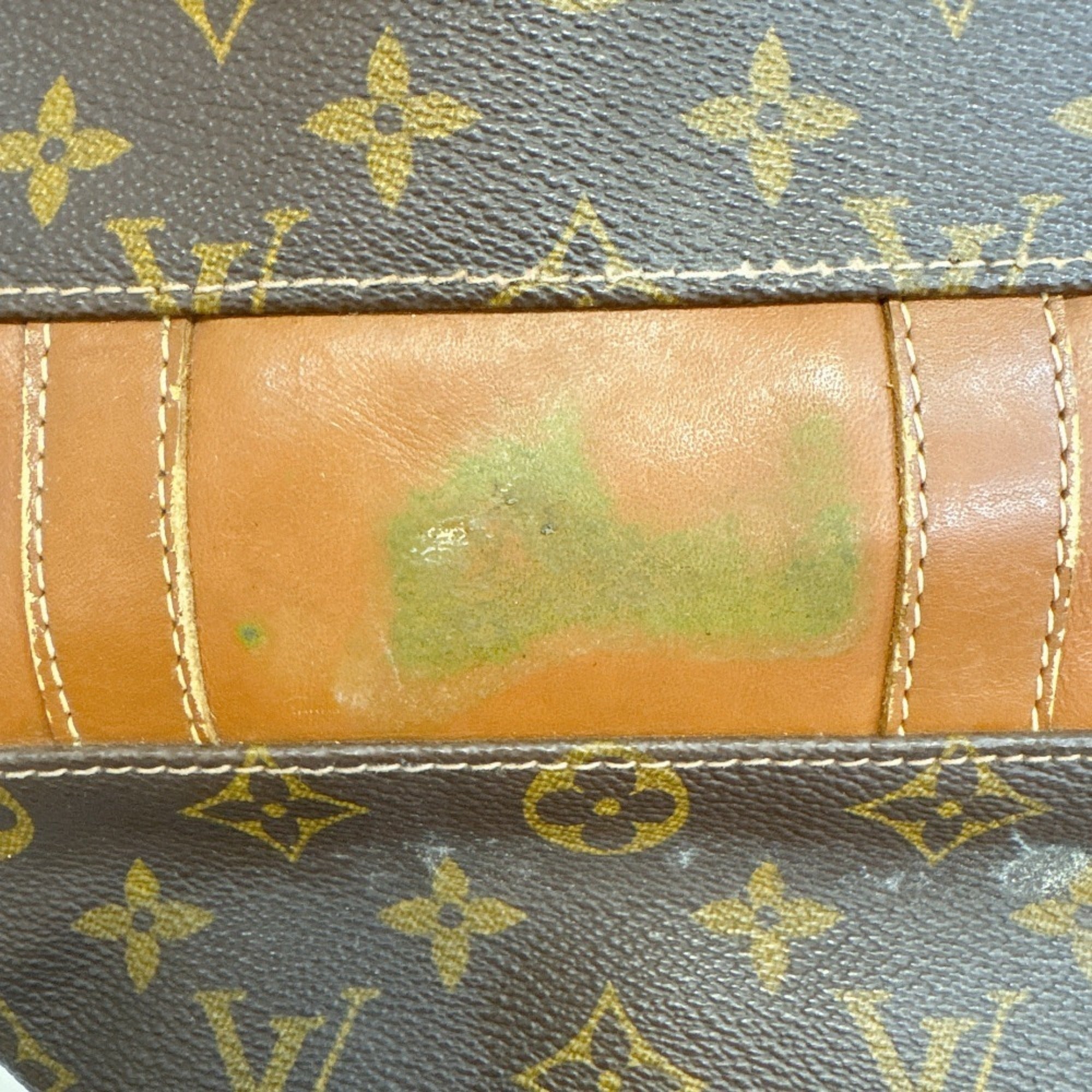 Louis Vuitton Brown Monogram Leather Handbag Pouch Tote Bag (Pre-Owned)
