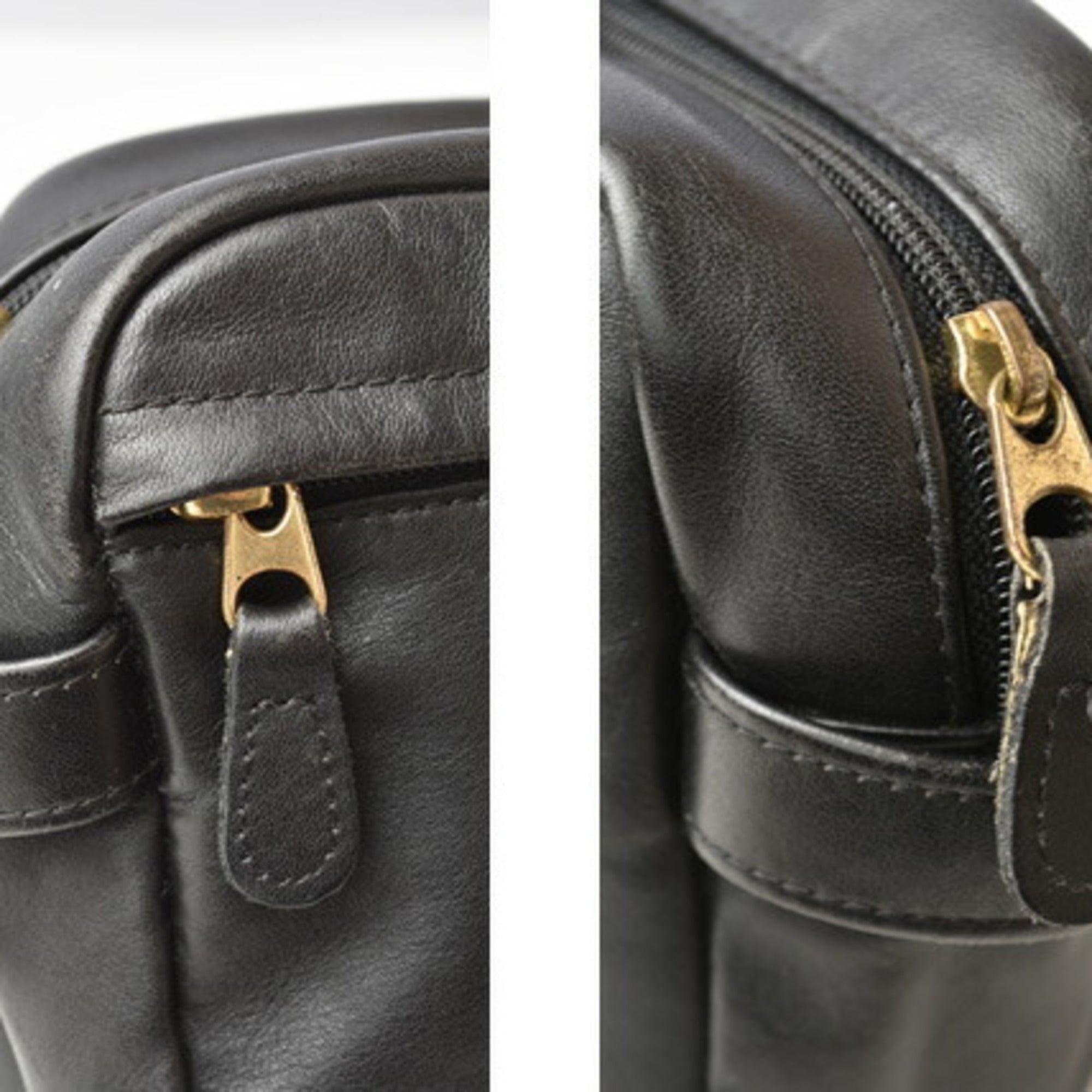 Coach Black Leather Clutch Bag Pouch (Pre-Owned)