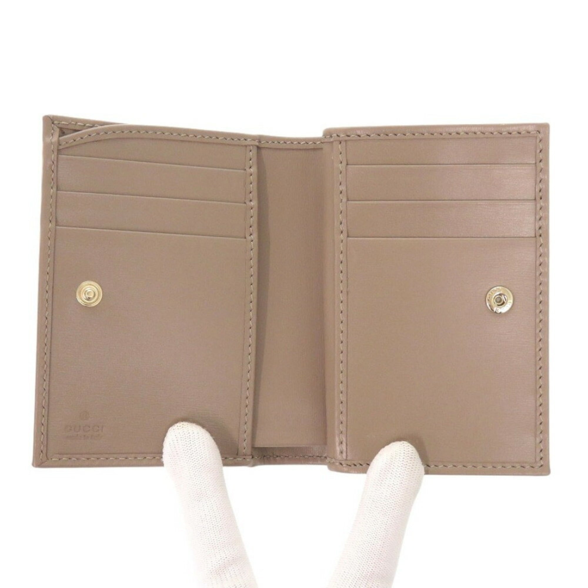 Gucci Brown Leather Wallet (Bi-Fold) (Pre-Owned)