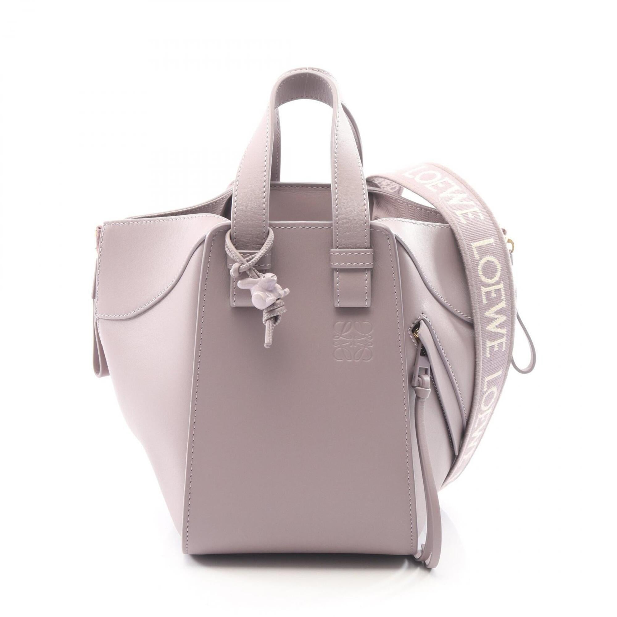 Loewe Purple Leather Handbag (Pre-Owned)