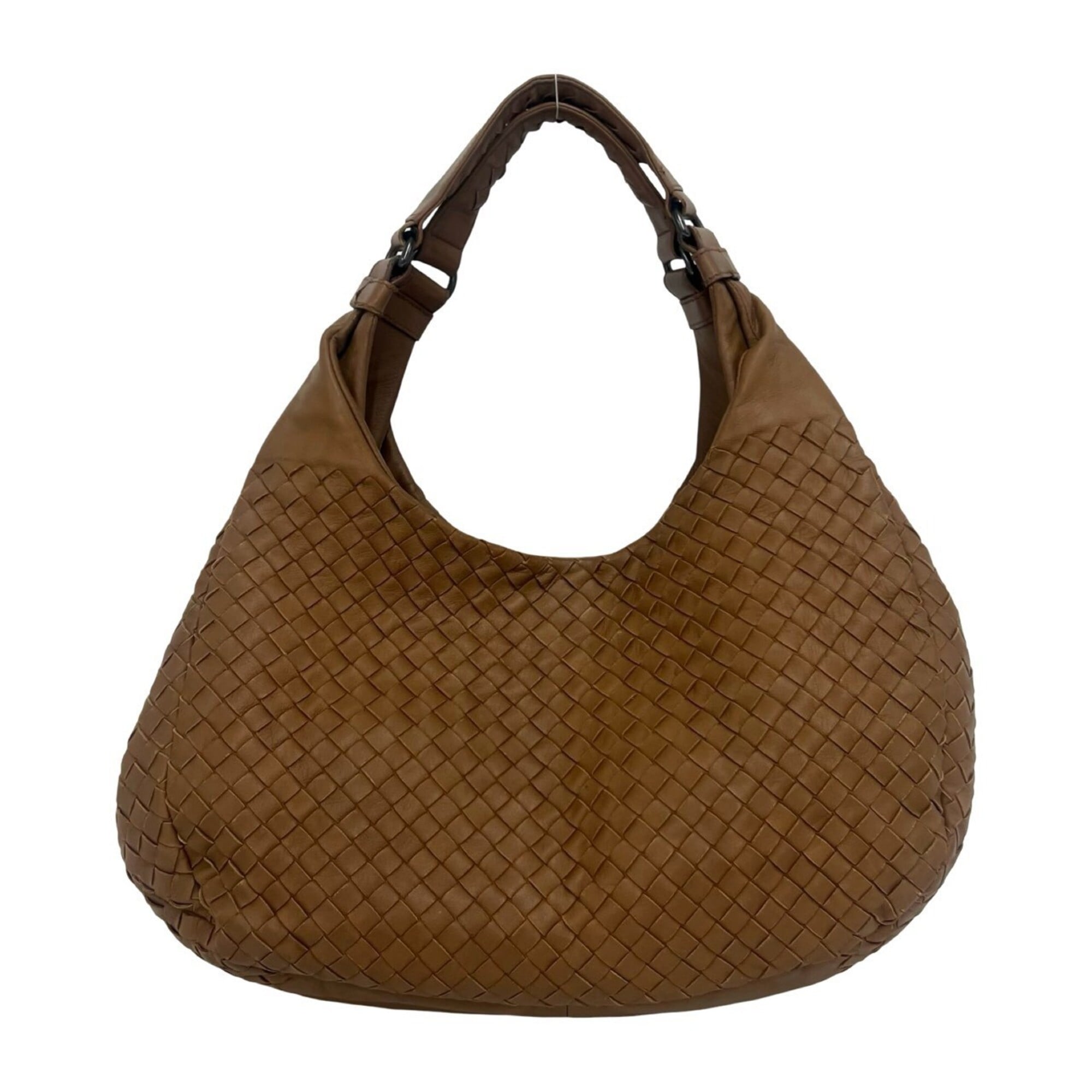 Bottega Veneta Brown Leather Handbag Tote Bag (Pre-Owned)