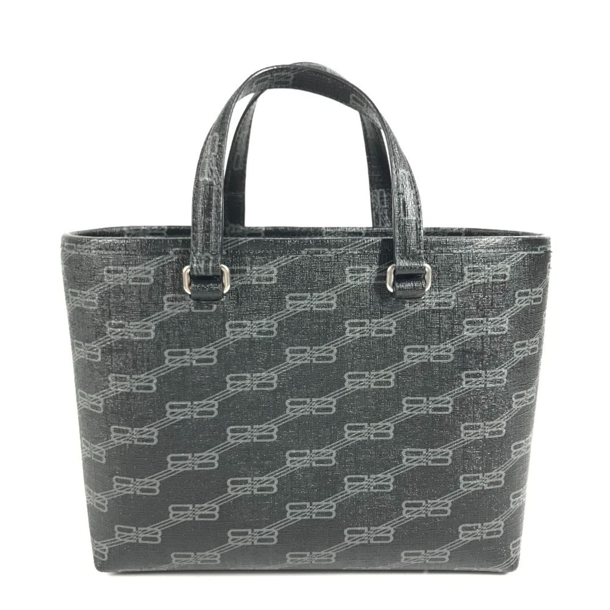 Balenciaga Black Leather Handbag Tote Bag (Pre-Owned)