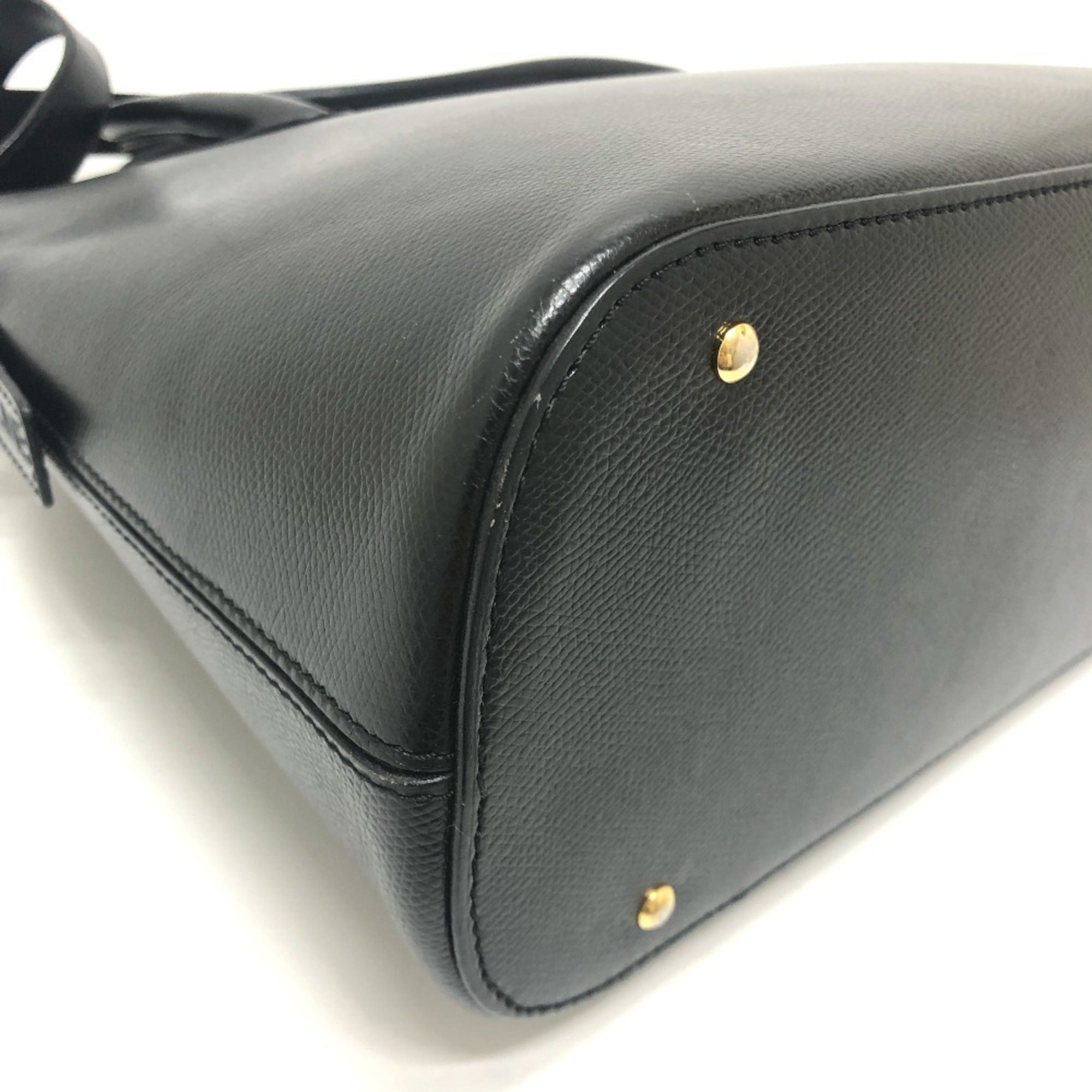 Celine Black Leather Handbag Tote Bag (Pre-Owned)