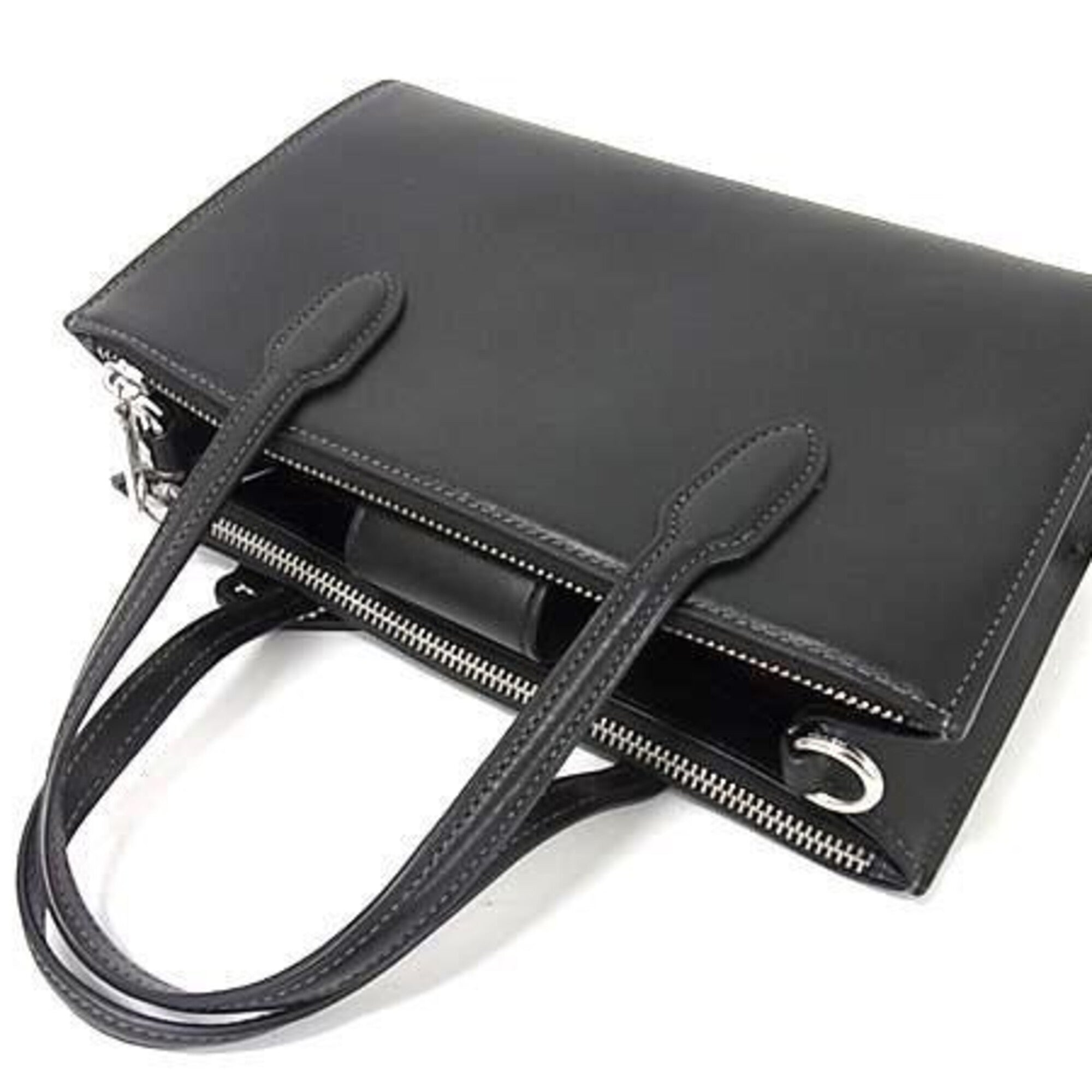 Coach Black Leather Handbag (Pre-Owned)