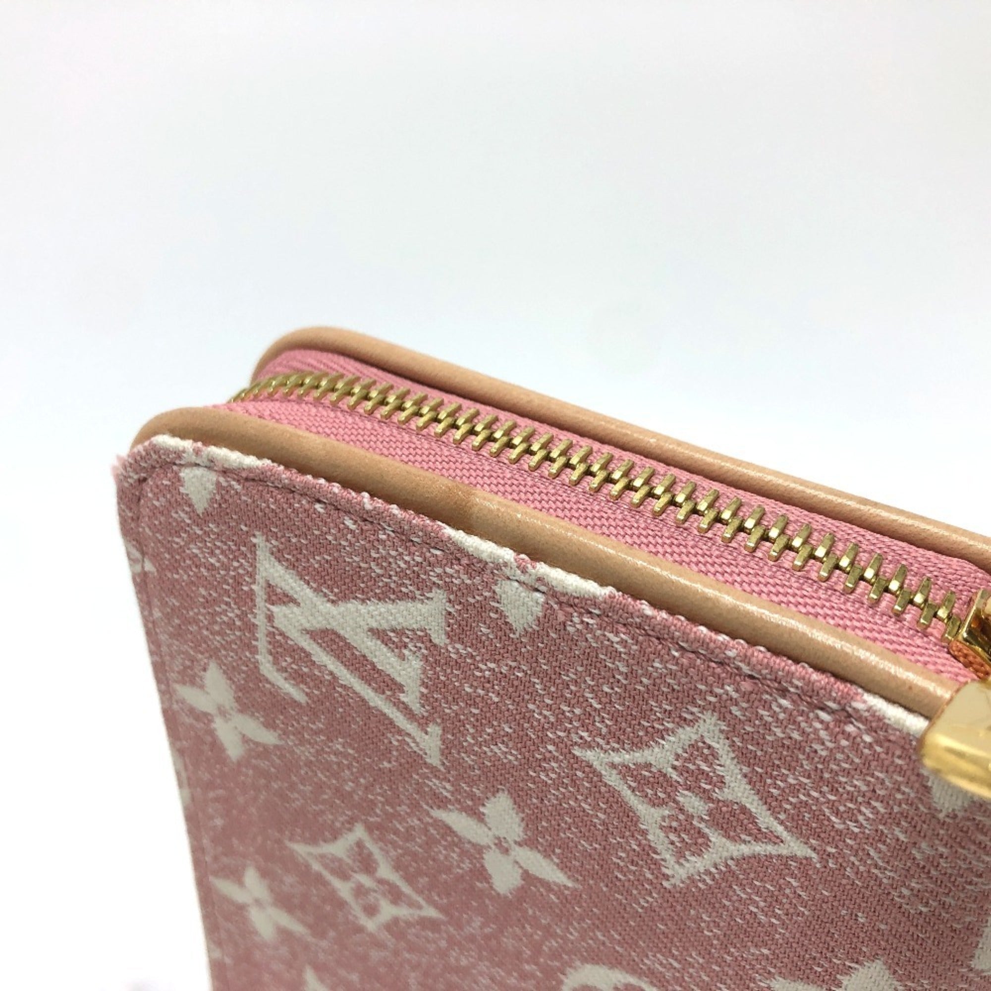 Louis Vuitton Monogram Denim Pink Monogram Denim Long Wallet (Bi-Fold) (Pre-Owned)