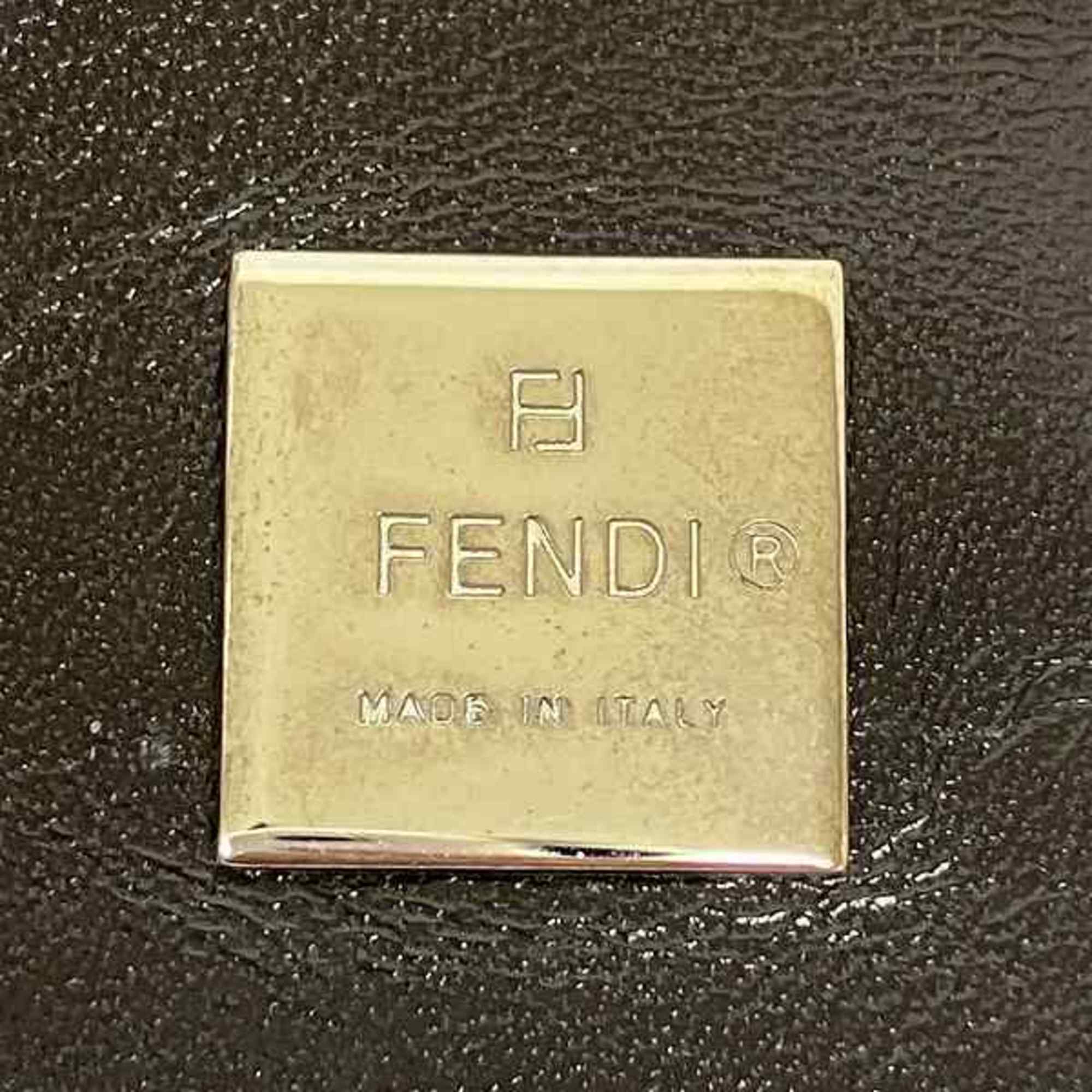 Fendi Brown Canvas Leather Wallet (Bi-Fold) (Pre-Owned)
