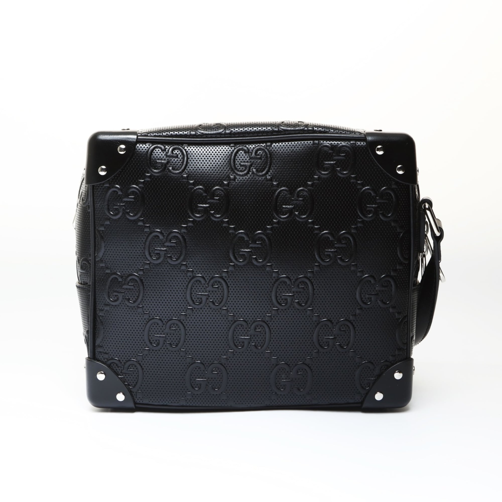 Gucci Black Embossed Shoulder Bag (Pre-Owned)