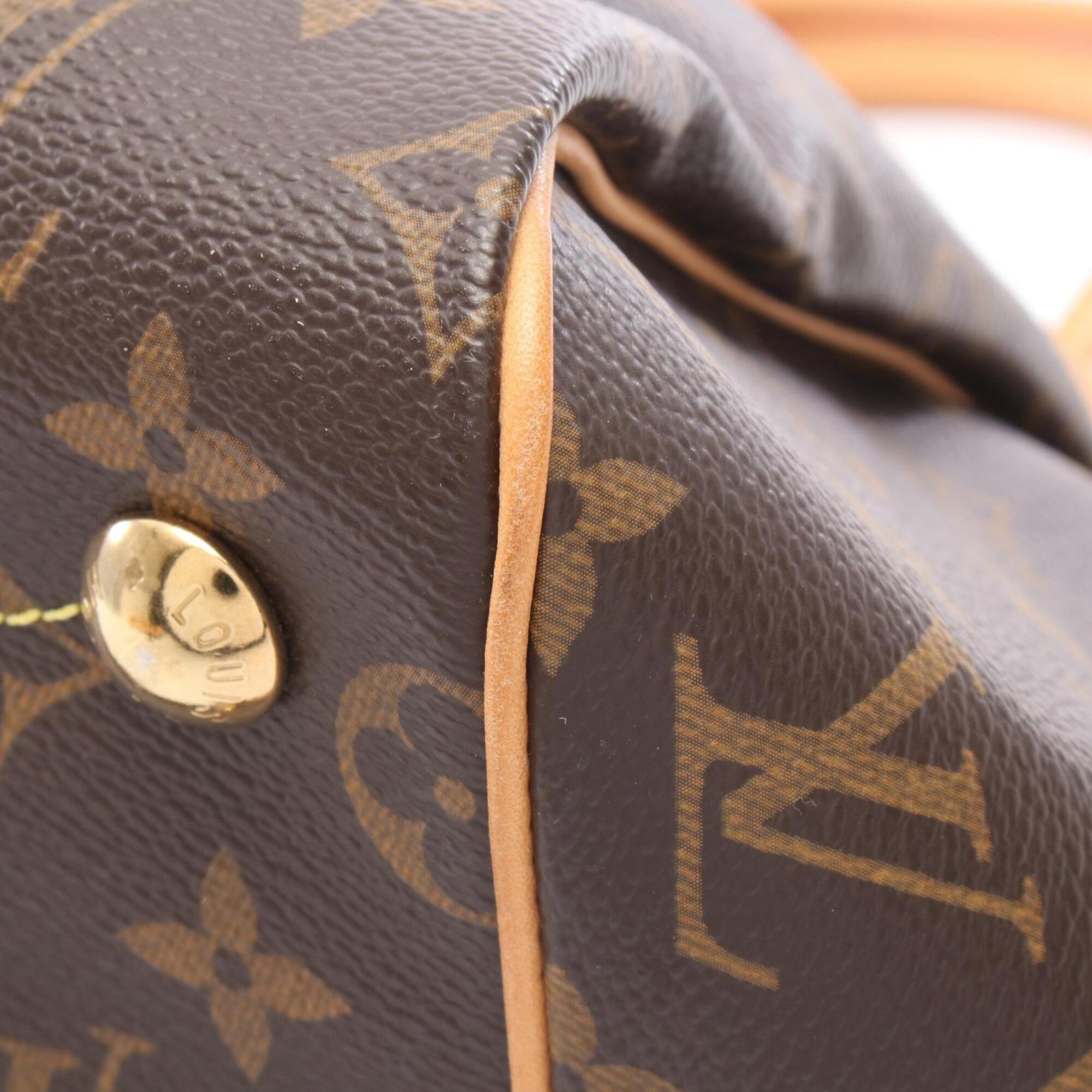 Louis Vuitton Brown Coated Canvas Leather Handbag (Pre-Owned)