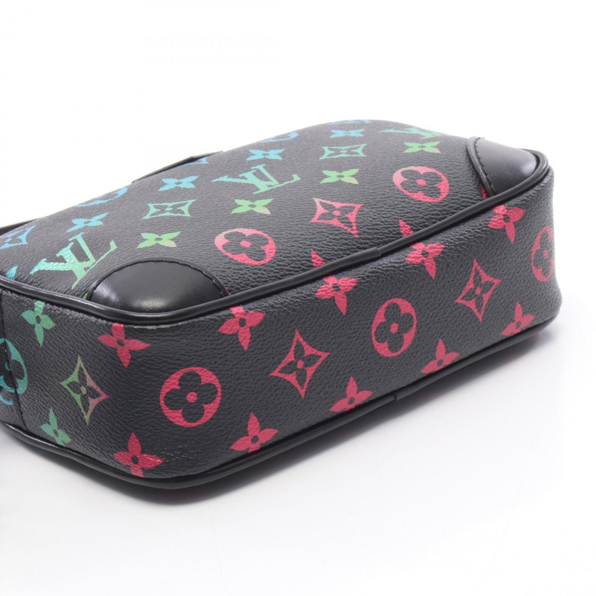 Louis Vuitton Black Multi-Color Pvc Coated Canvas Leather Monogram Shoulder Bag (Pre-Owned)