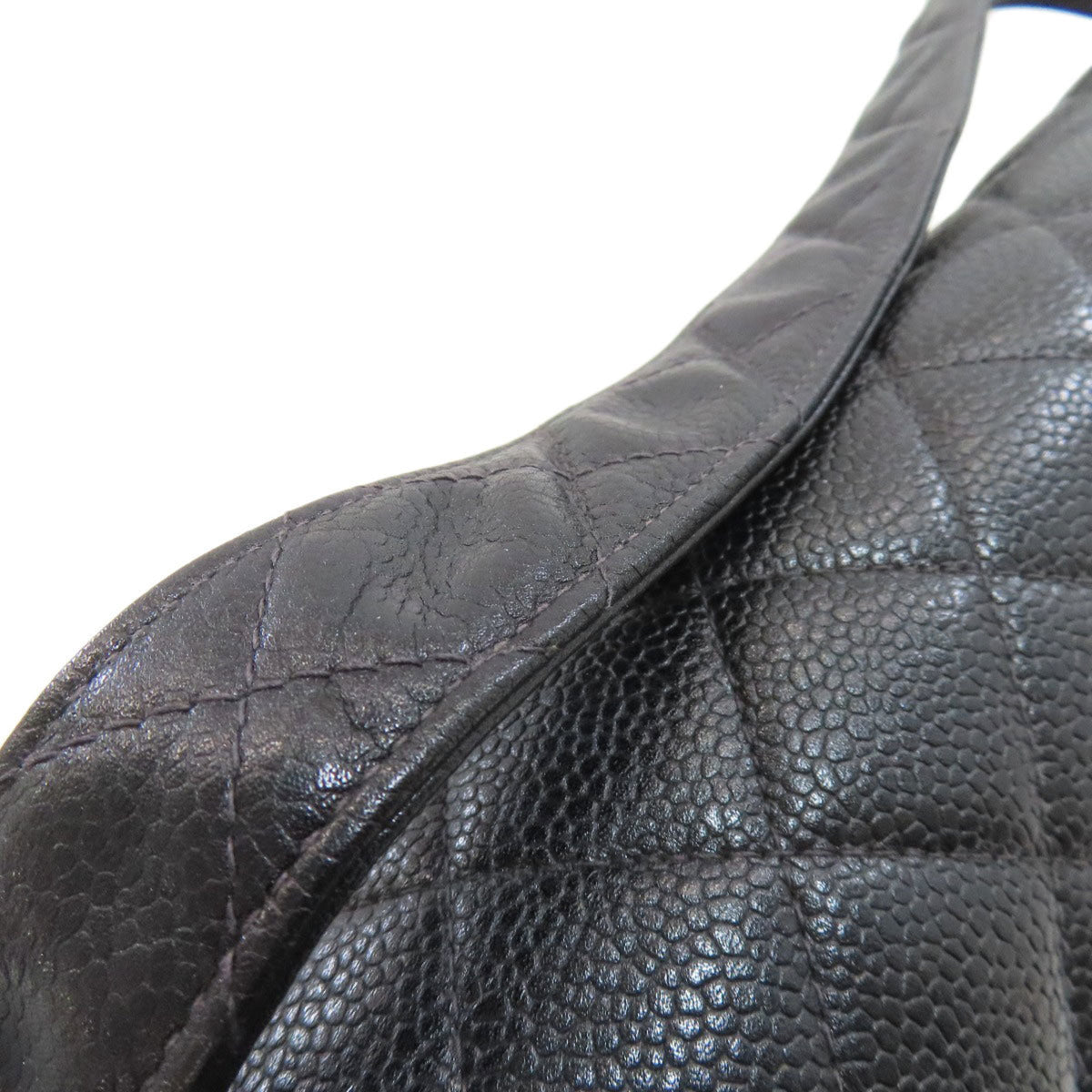 Chanel Black Leather Handbag (Pre-Owned)