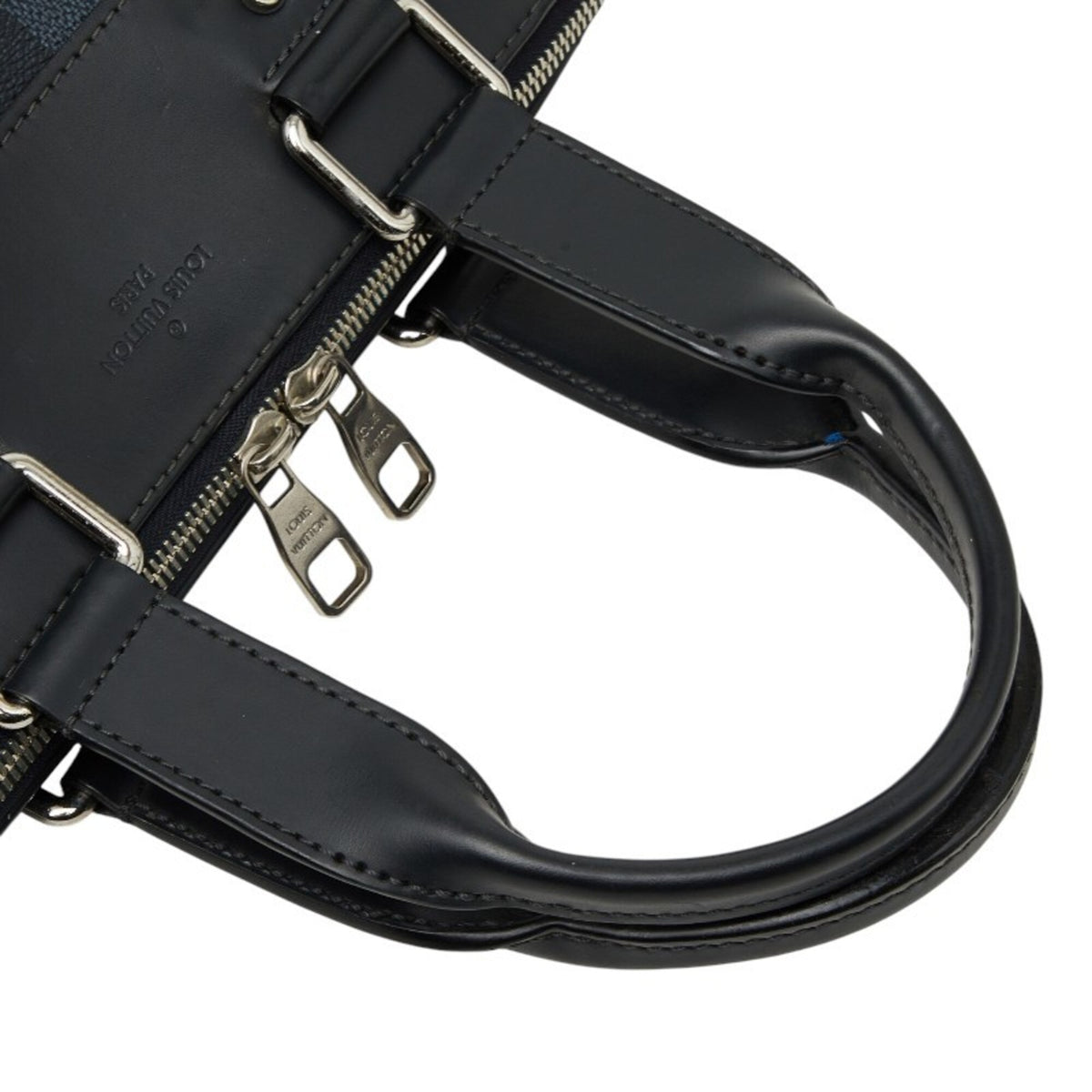 Louis Vuitton Black Navy Pvc Leather Handbag Shoulder Bag (Pre-Owned)