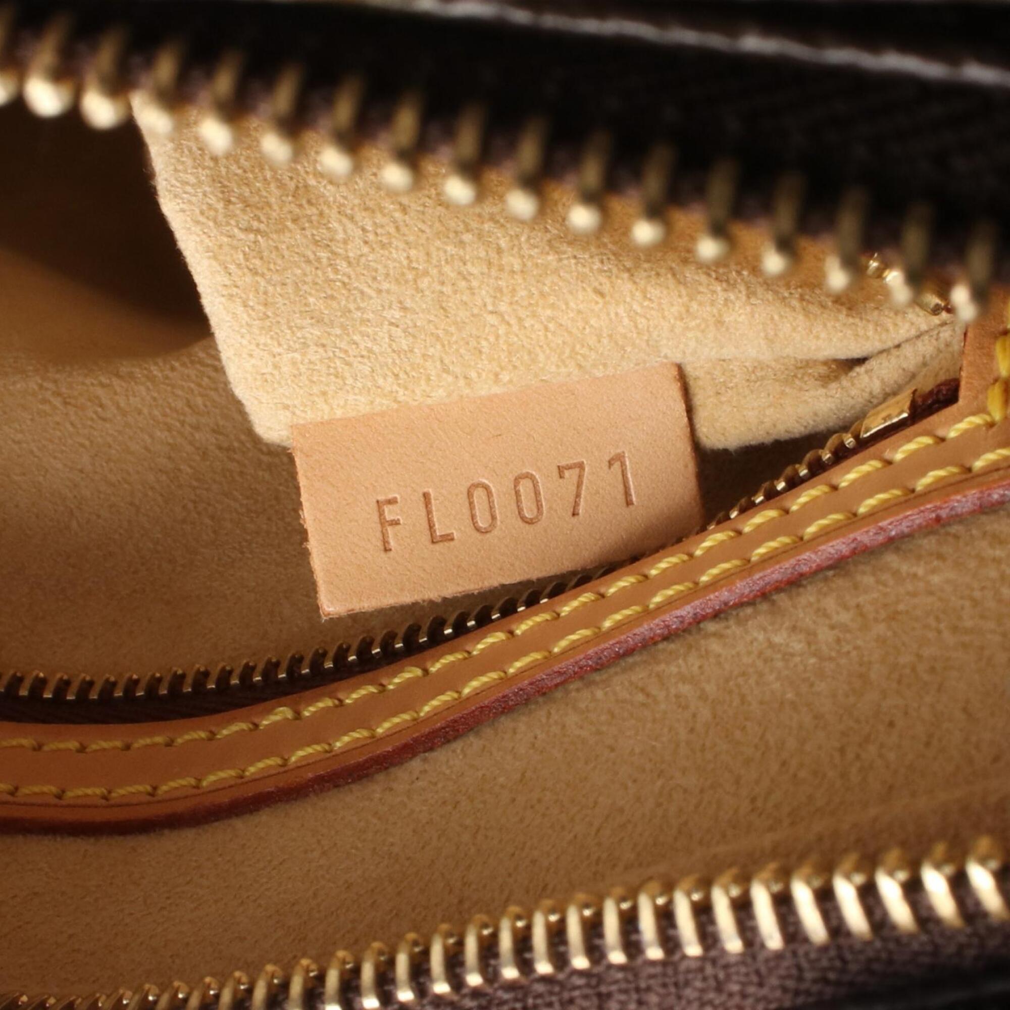 Louis Vuitton Brown Coated Canvas Pvc Monogram Leather Handbag Shoulder Bag (Pre-Owned)