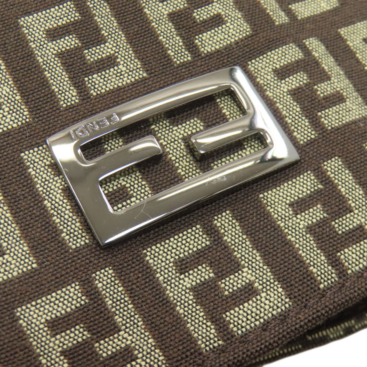 Fendi Brown Canvas Handbag (Pre-Owned)