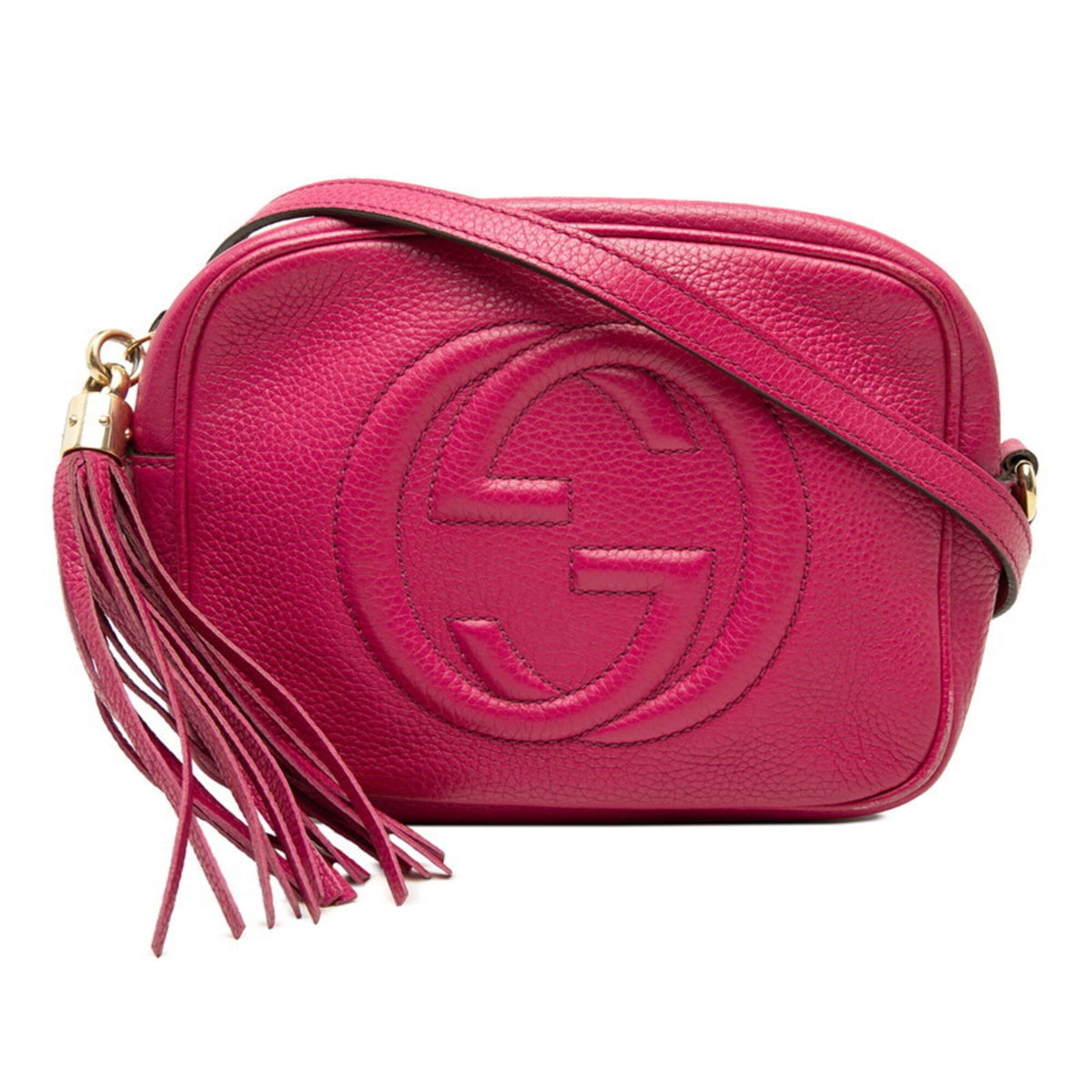 Gucci Soho Pink Leather Shoulder Bag (Pre-Owned)