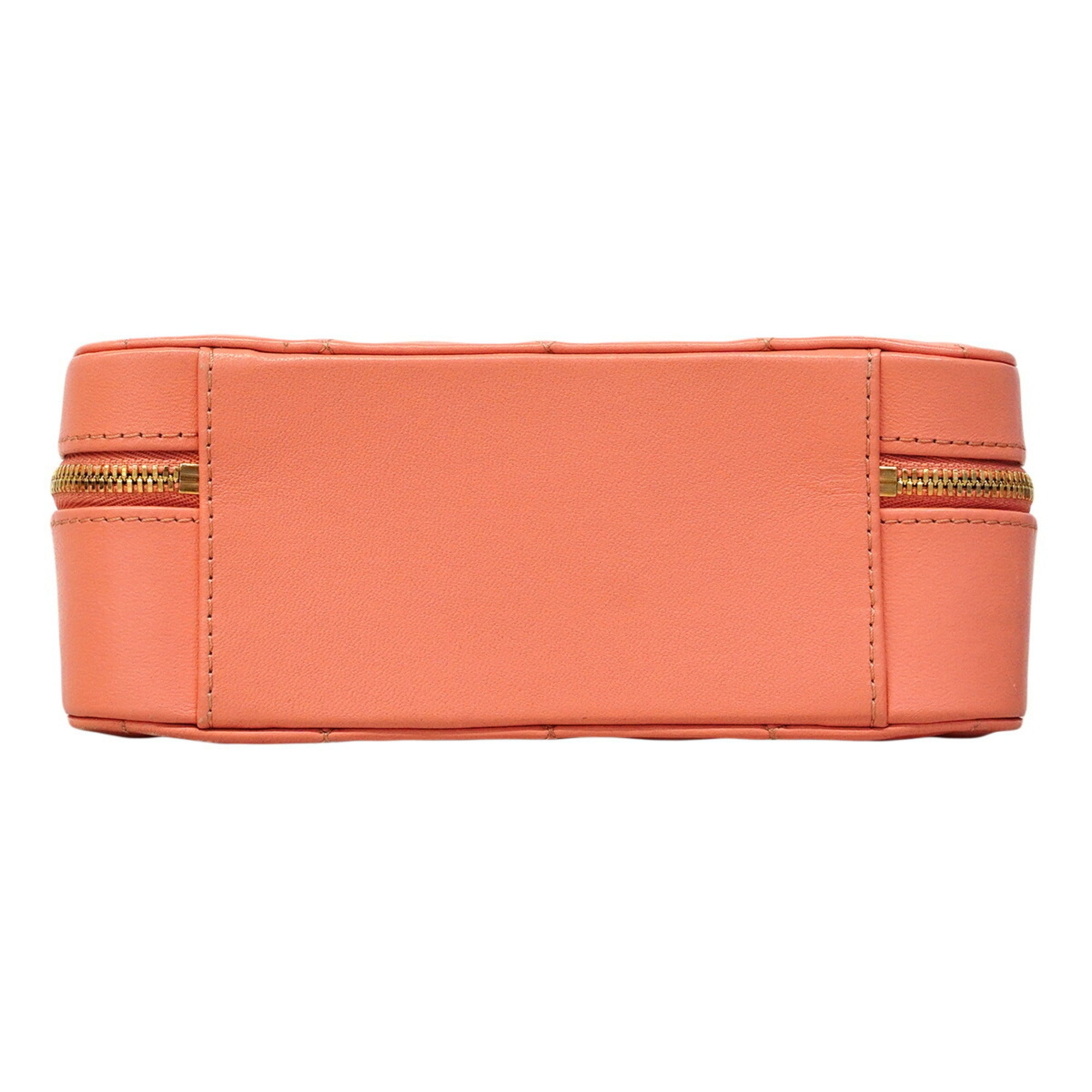 Chanel Salmon Pink Leather Handbag (Pre-Owned)