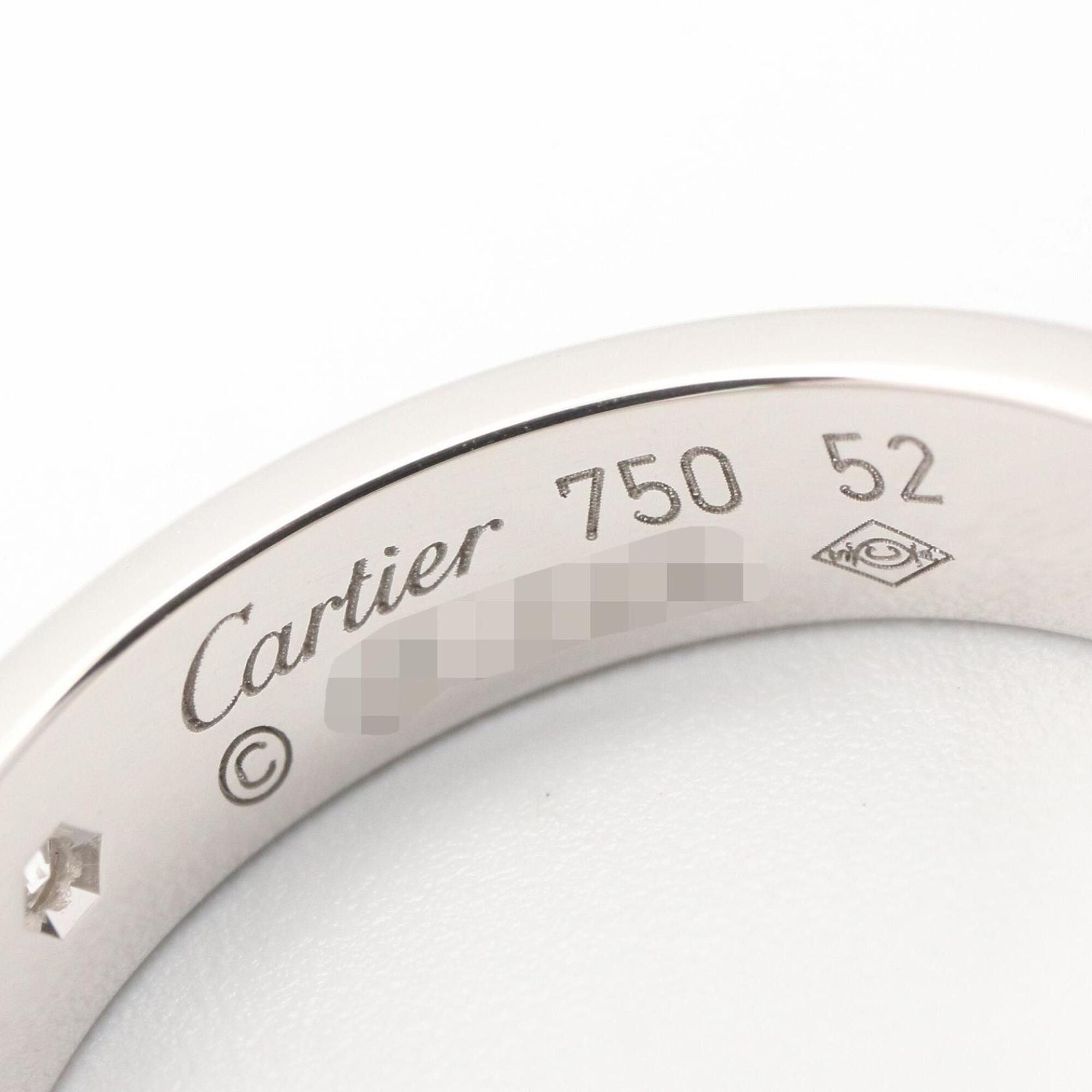 Cartier Silver Clear Band Ring (Pre-Owned)