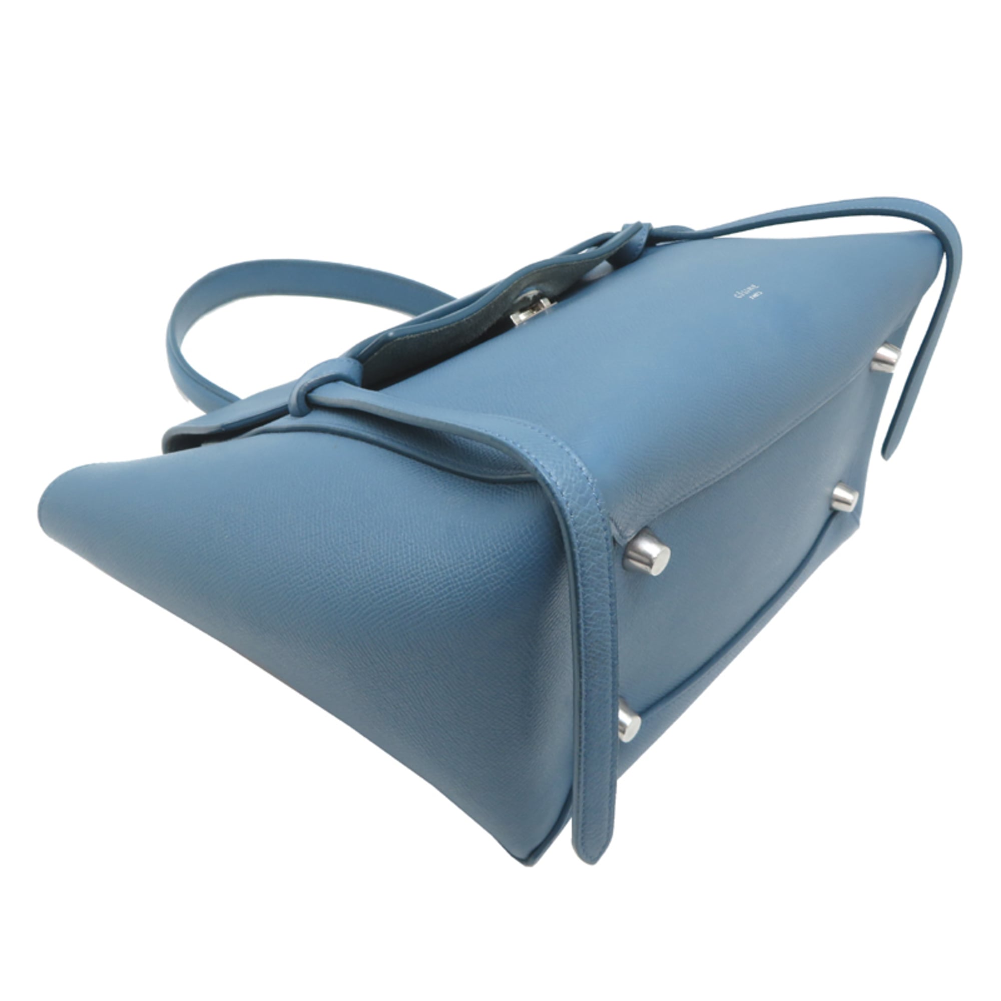 Celine Light Blue Leather Handbag (Pre-Owned)