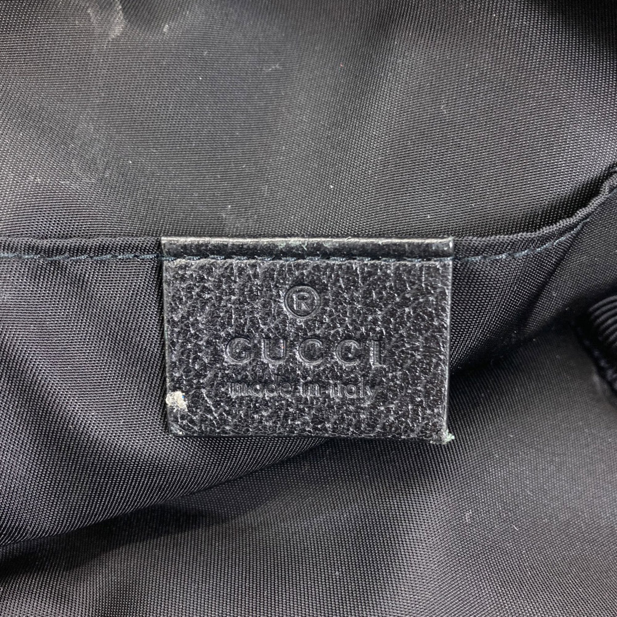 Gucci Black Canvas Shoulder Bag (Pre-Owned)