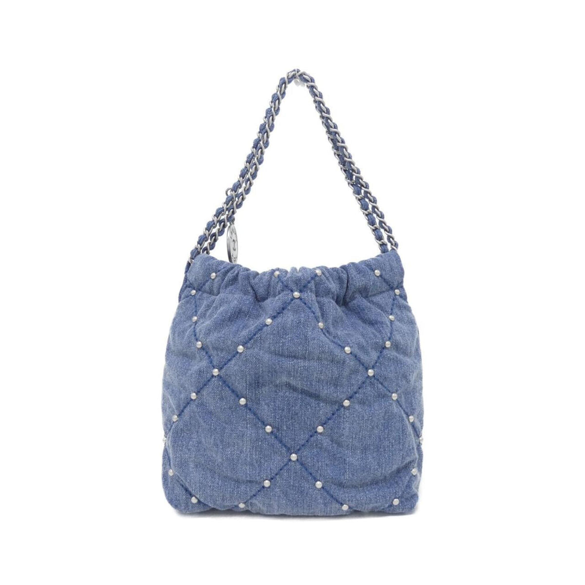 Chanel Blue Denim Handbag (Pre-Owned)