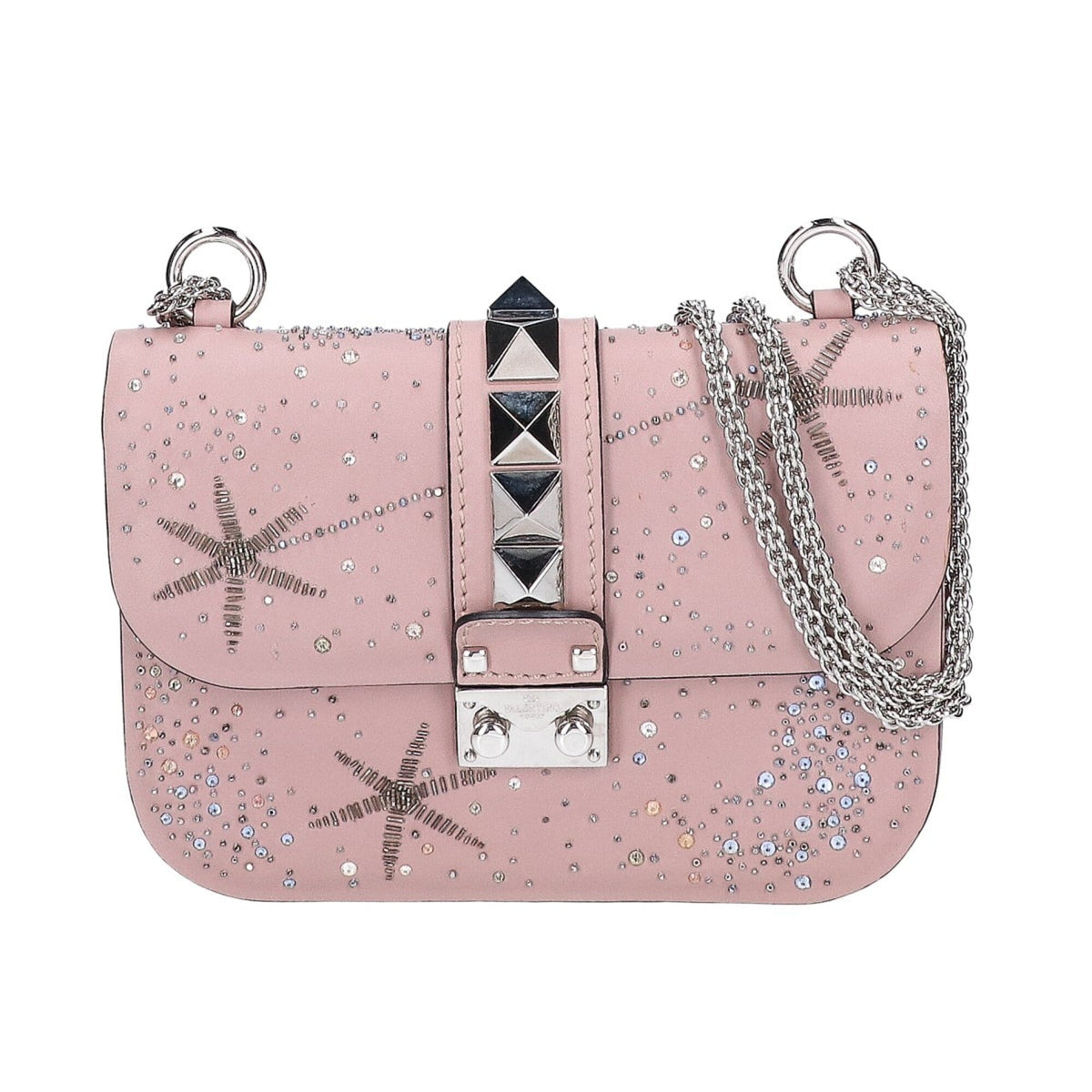 Valentino Silver Leather Shoulder Bag (Pre-Owned)