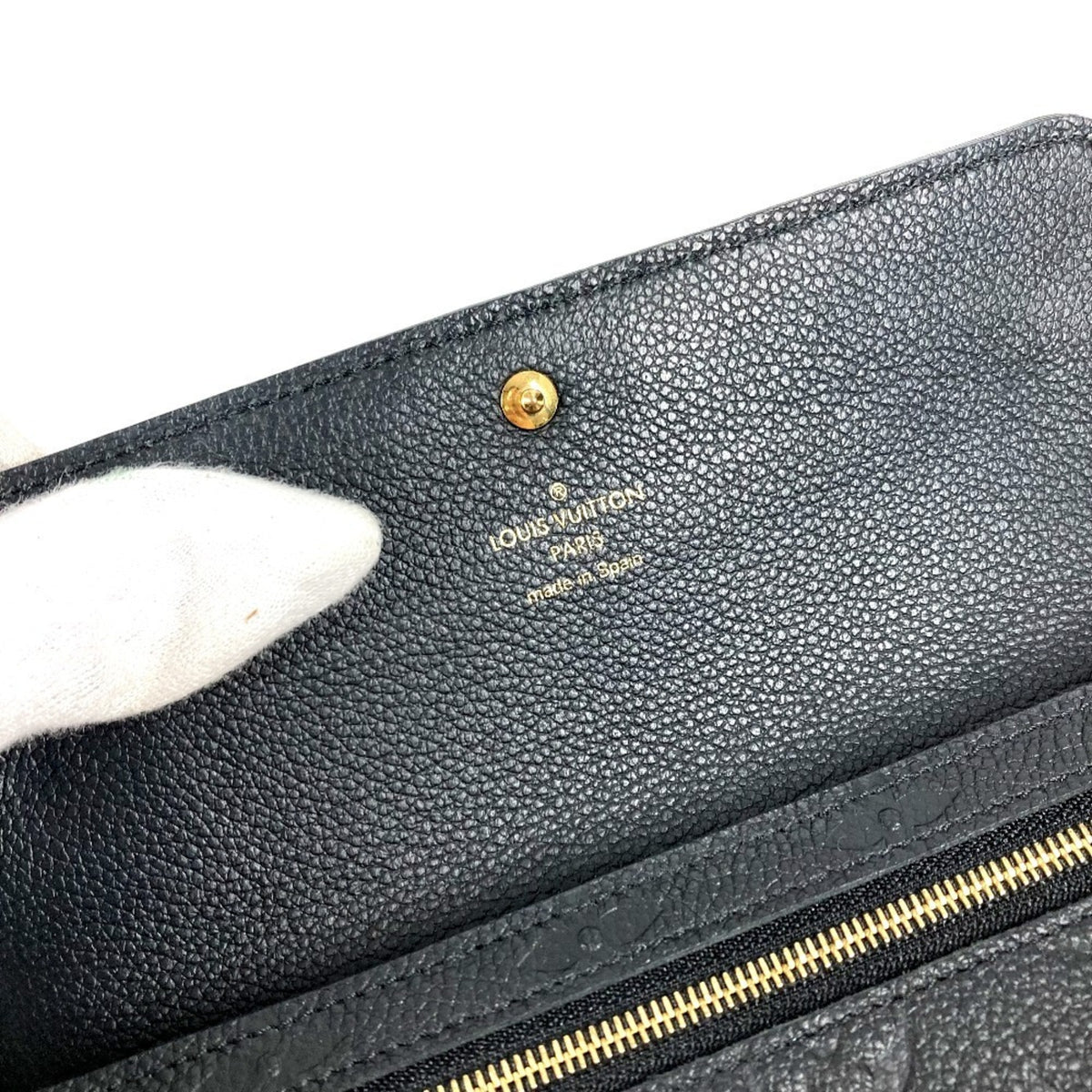 Louis Vuitton Monogram Empreinte Black Noir Monogram Empreinte Long Wallet (Bi-Fold) (Pre-Owned)