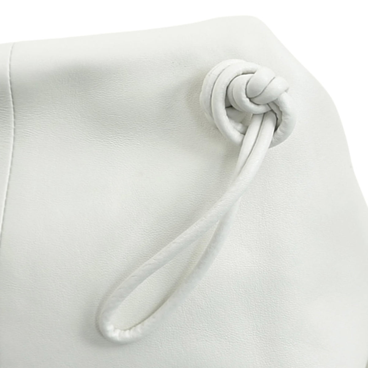 Bottega Veneta White Leather Clutch Bag (Pre-Owned)