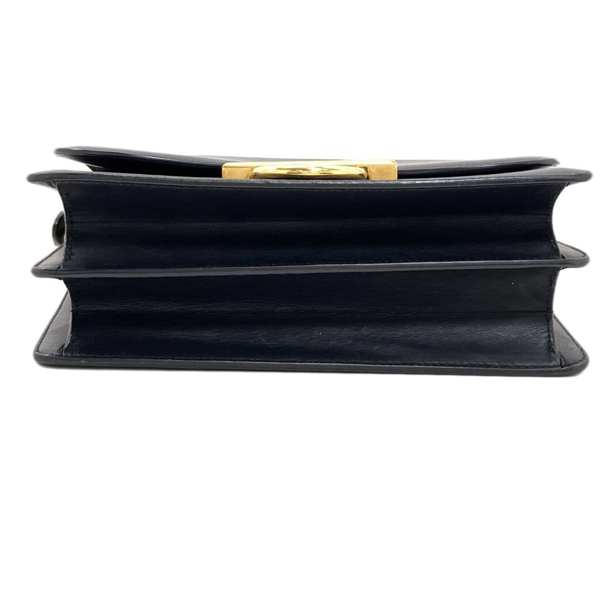 Salvatore Ferragamo Black Leather Shoulder Bag (Pre-Owned)