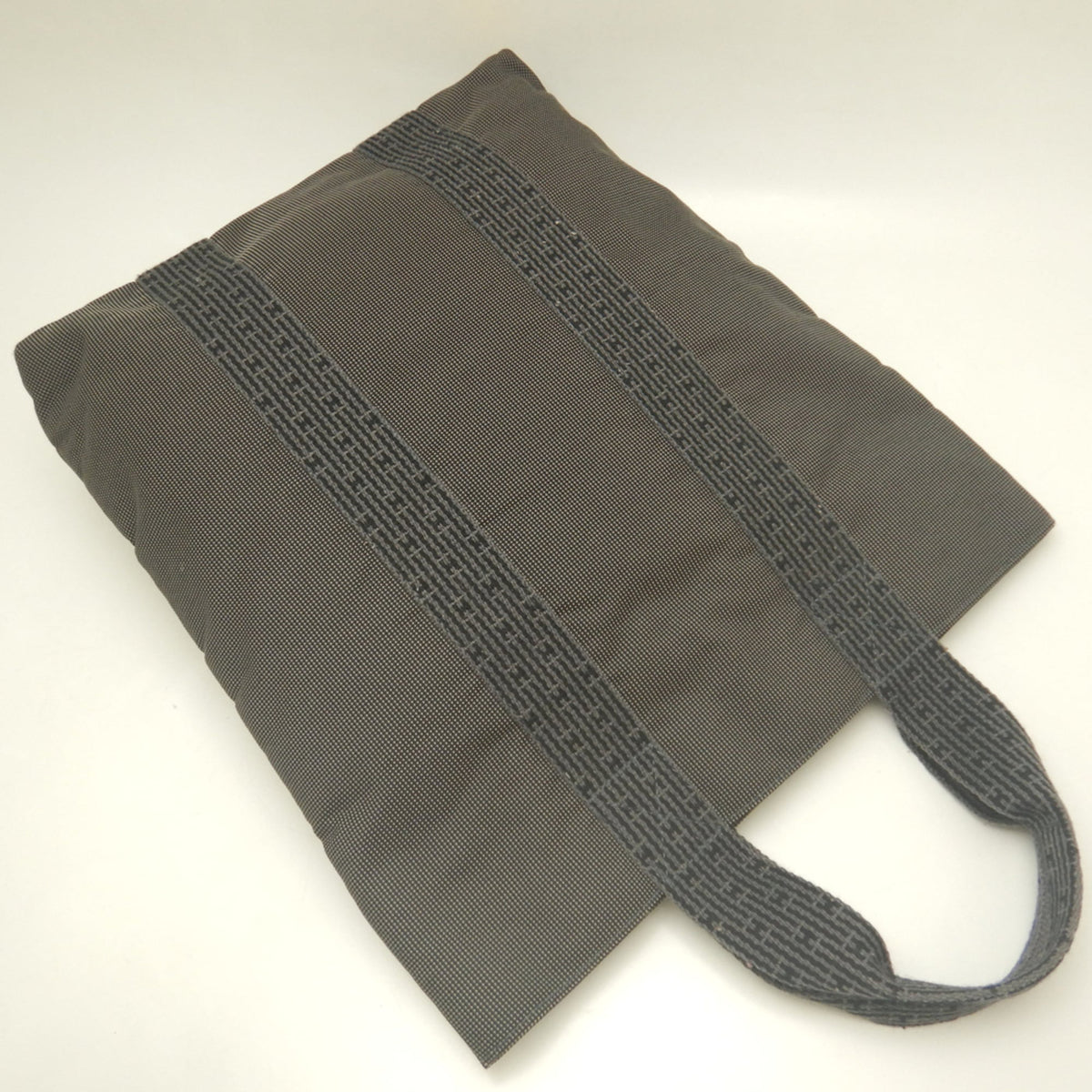 Hermes Gray Nylon Tote Bag (Pre-Owned)