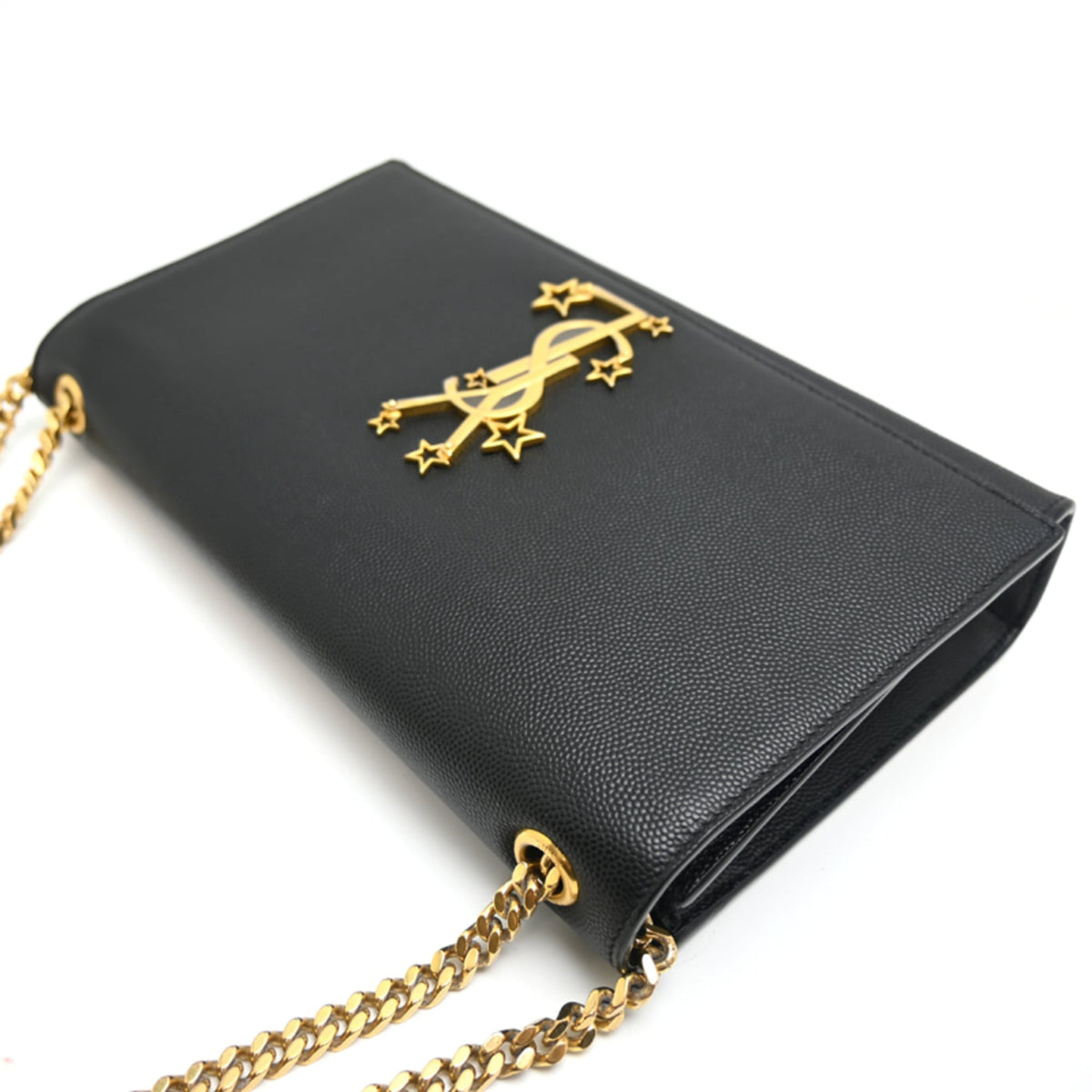 Saint Laurent Black Leather Shoulder Bag (Pre-Owned)