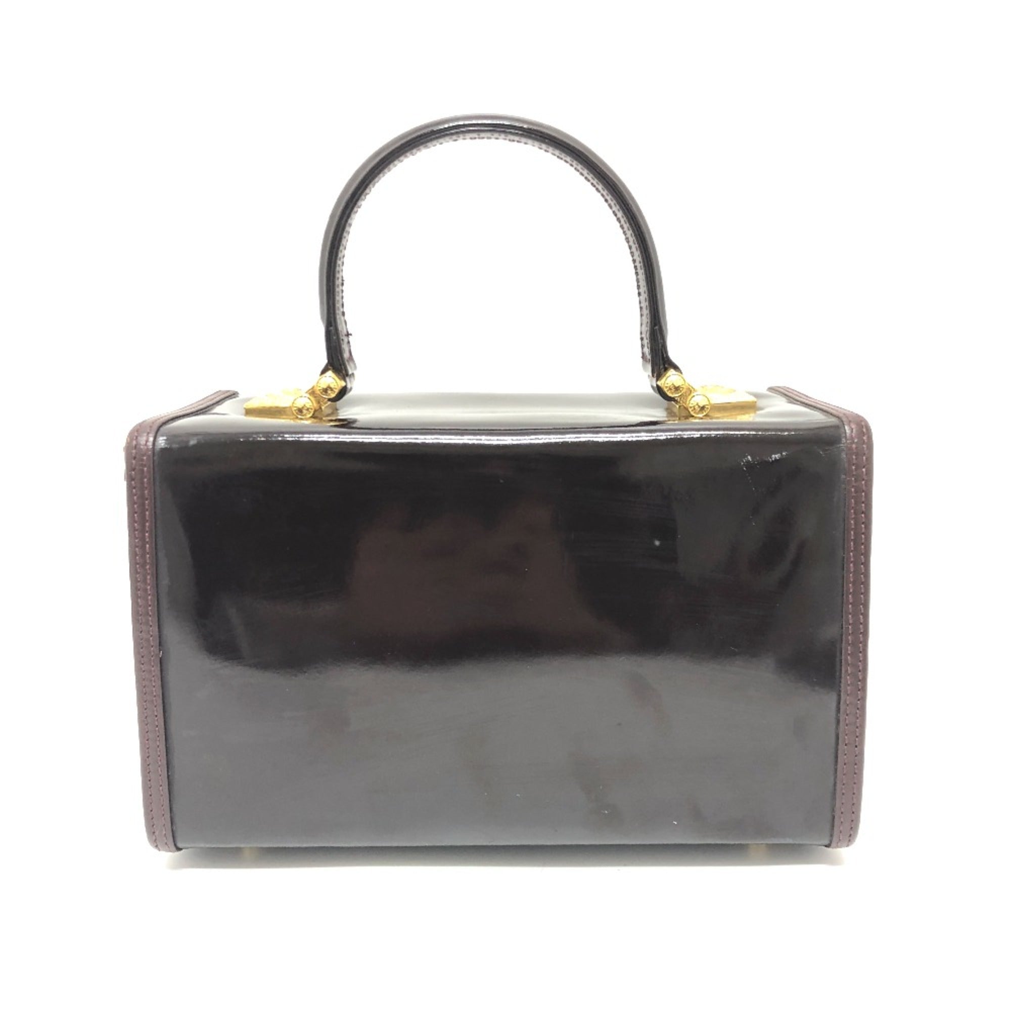Versace Purple Patent Leather Handbag (Pre-Owned)