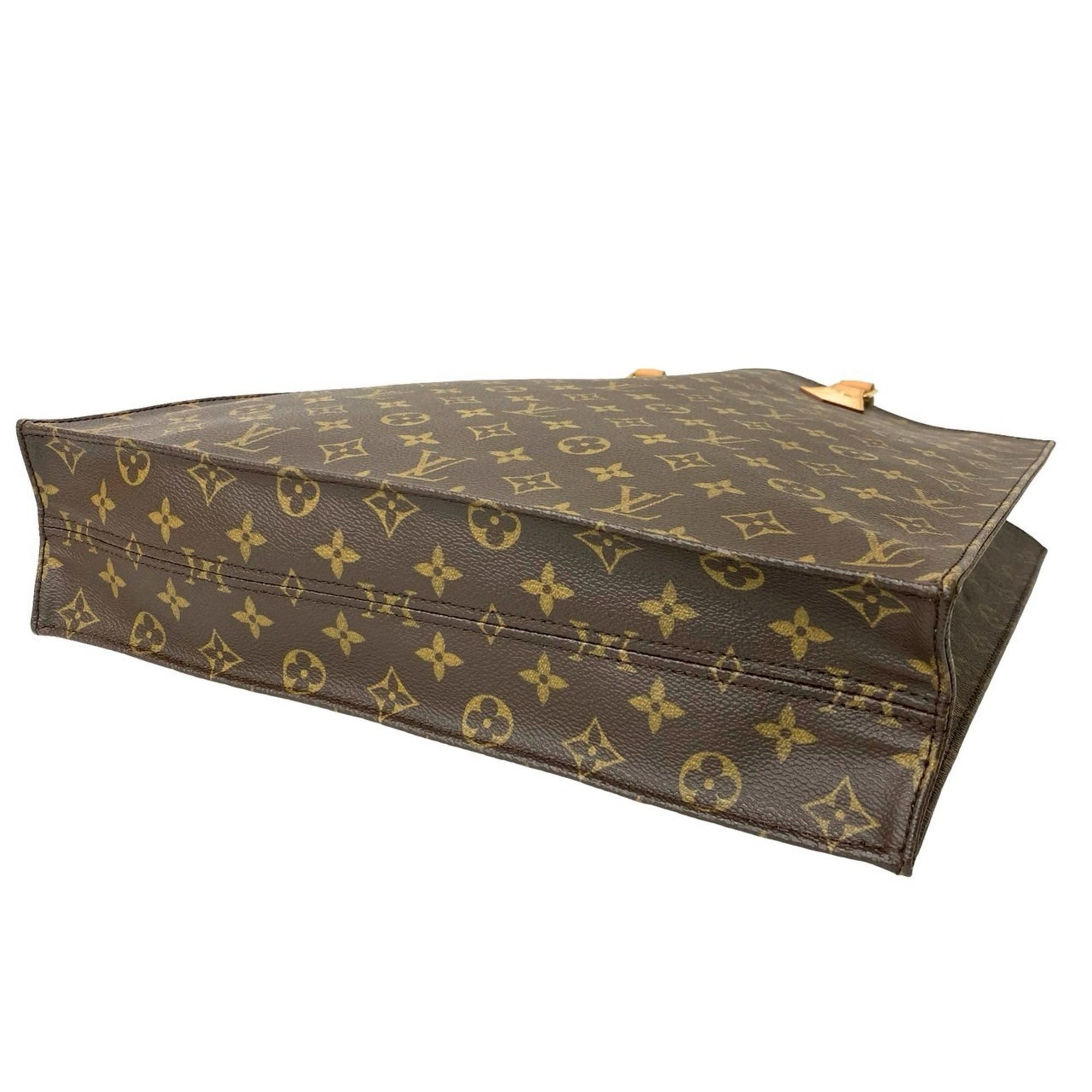 Louis Vuitton Brown Leather Pvc Handbag Tote Bag (Pre-Owned)