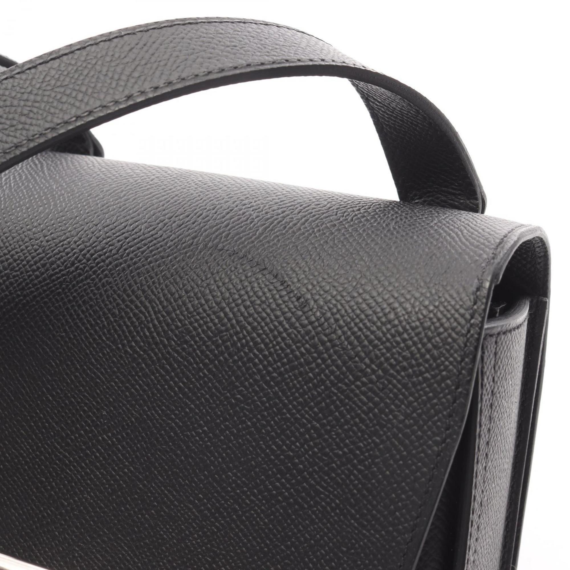 Hermes Black Leather Shoulder Bag (Pre-Owned)