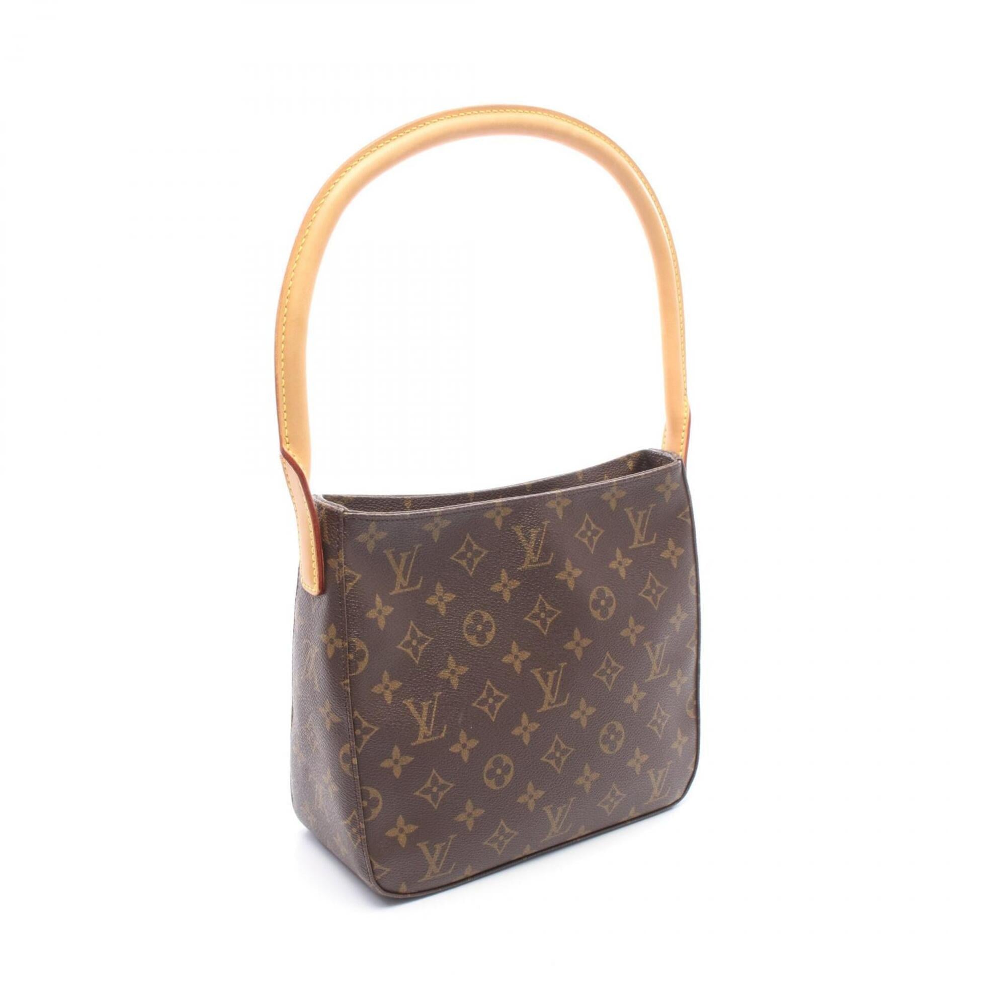 Louis Vuitton Brown Monogram Coated Canvas Monogram Leather Handbag Shoulder Bag (Pre-Owned)