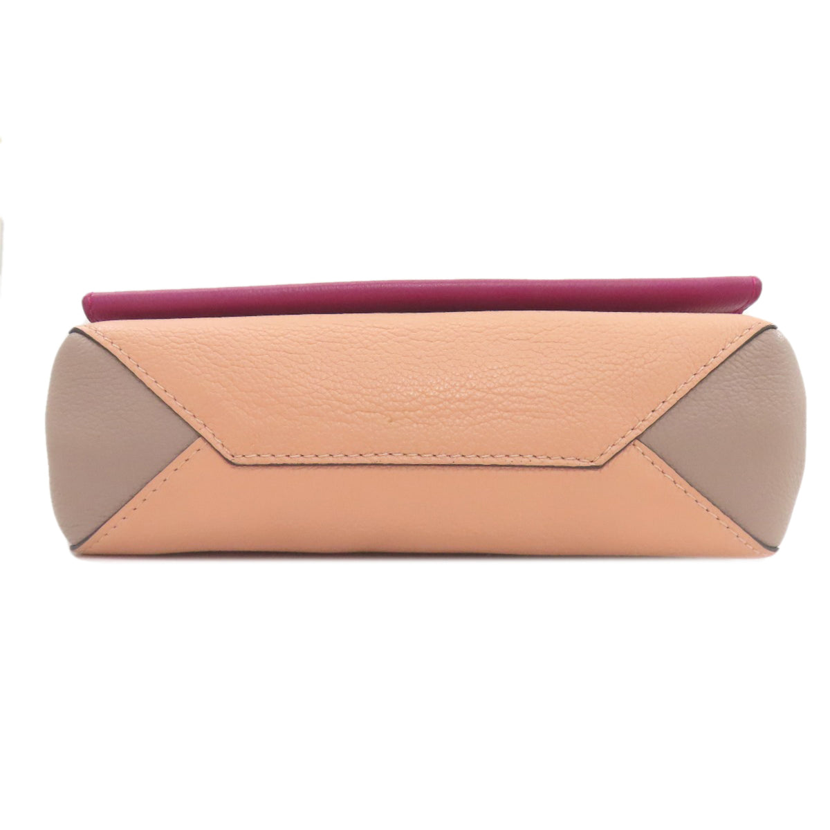 Louis Vuitton Gray Pink Purple Leather Shoulder Bag (Pre-Owned)