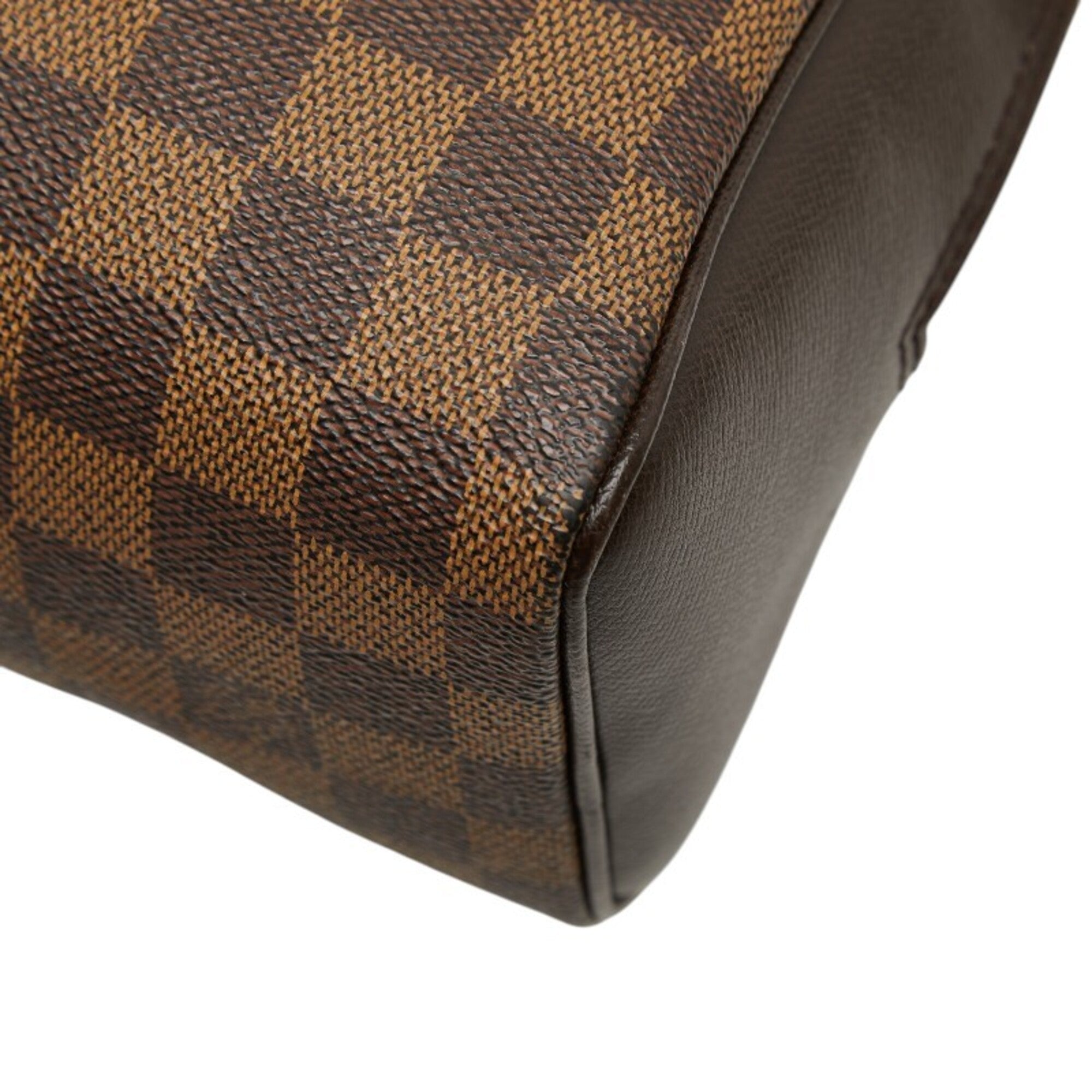 Louis Vuitton Brown Damier Canvas Pvc Leather Handbag (Pre-Owned)