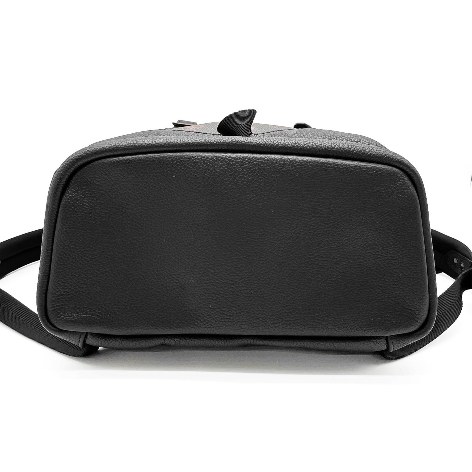 Coach Black Brown Pvc Leather Backpack (Pre-Owned)