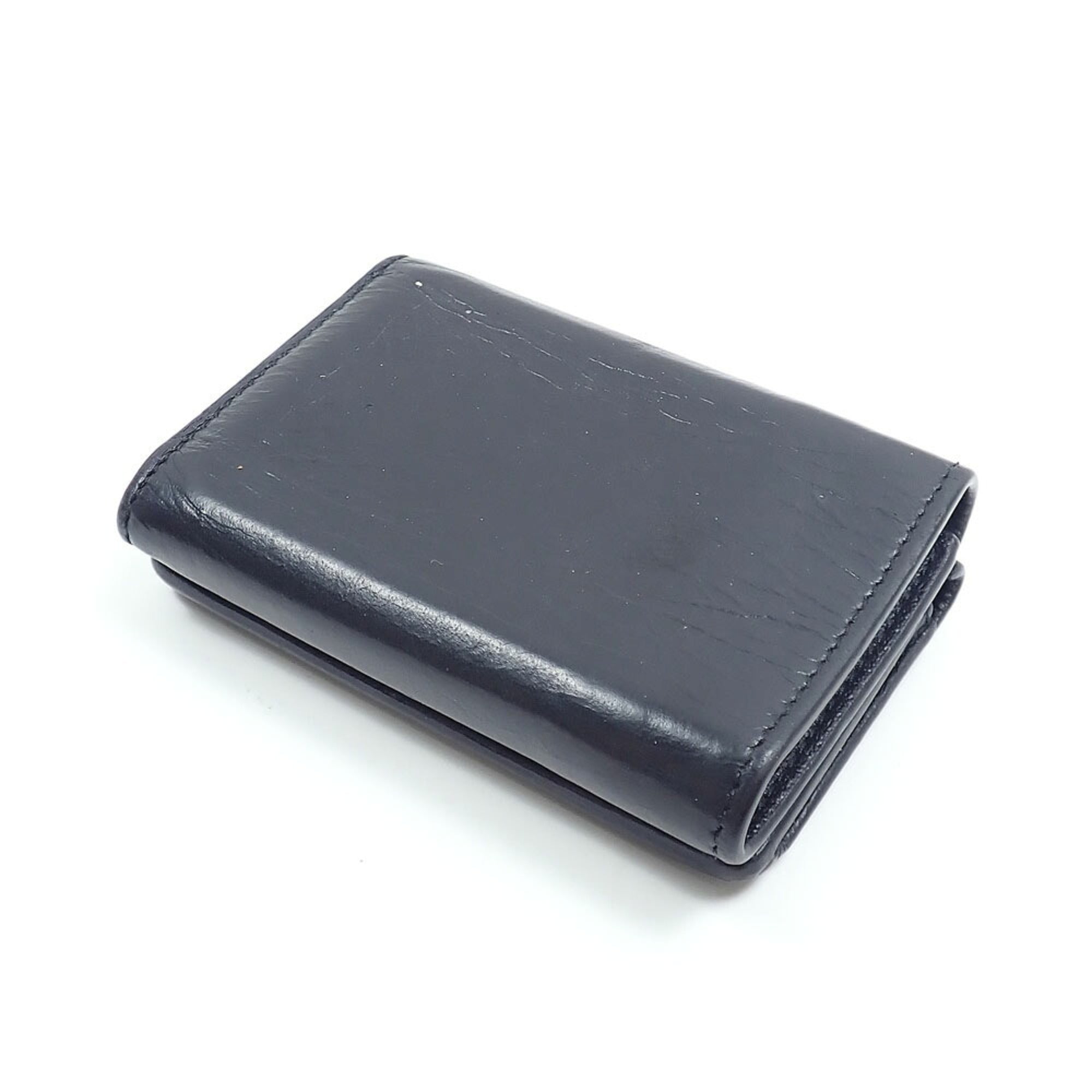 Balenciaga Black Leather Wallet (Tri-Fold) (Pre-Owned)