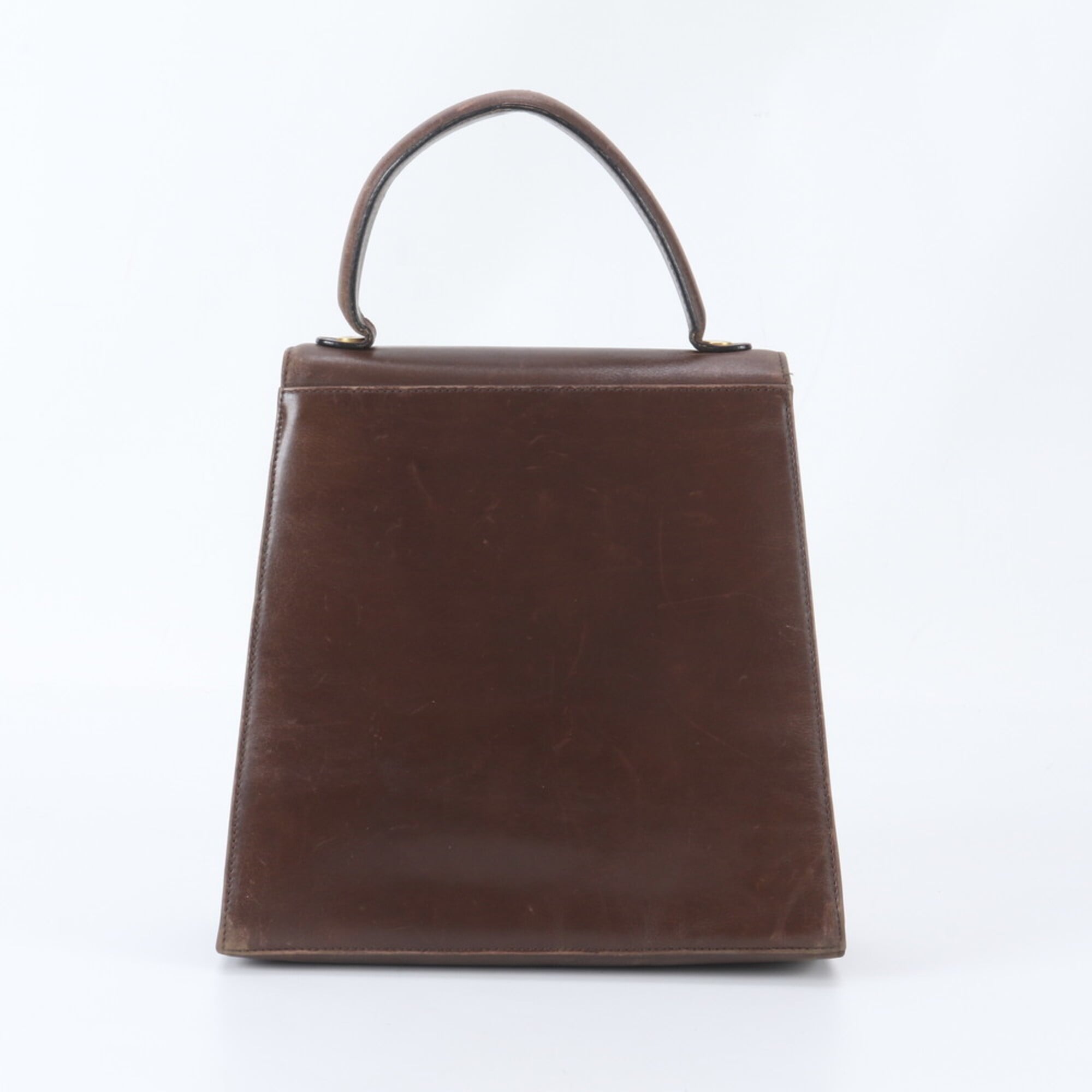 Salvatore Ferragamo Brown Leather Handbag (Pre-Owned)