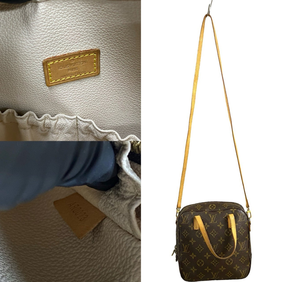 Louis Vuitton Brown Leather Pvc Shoulder Bag (Pre-Owned)