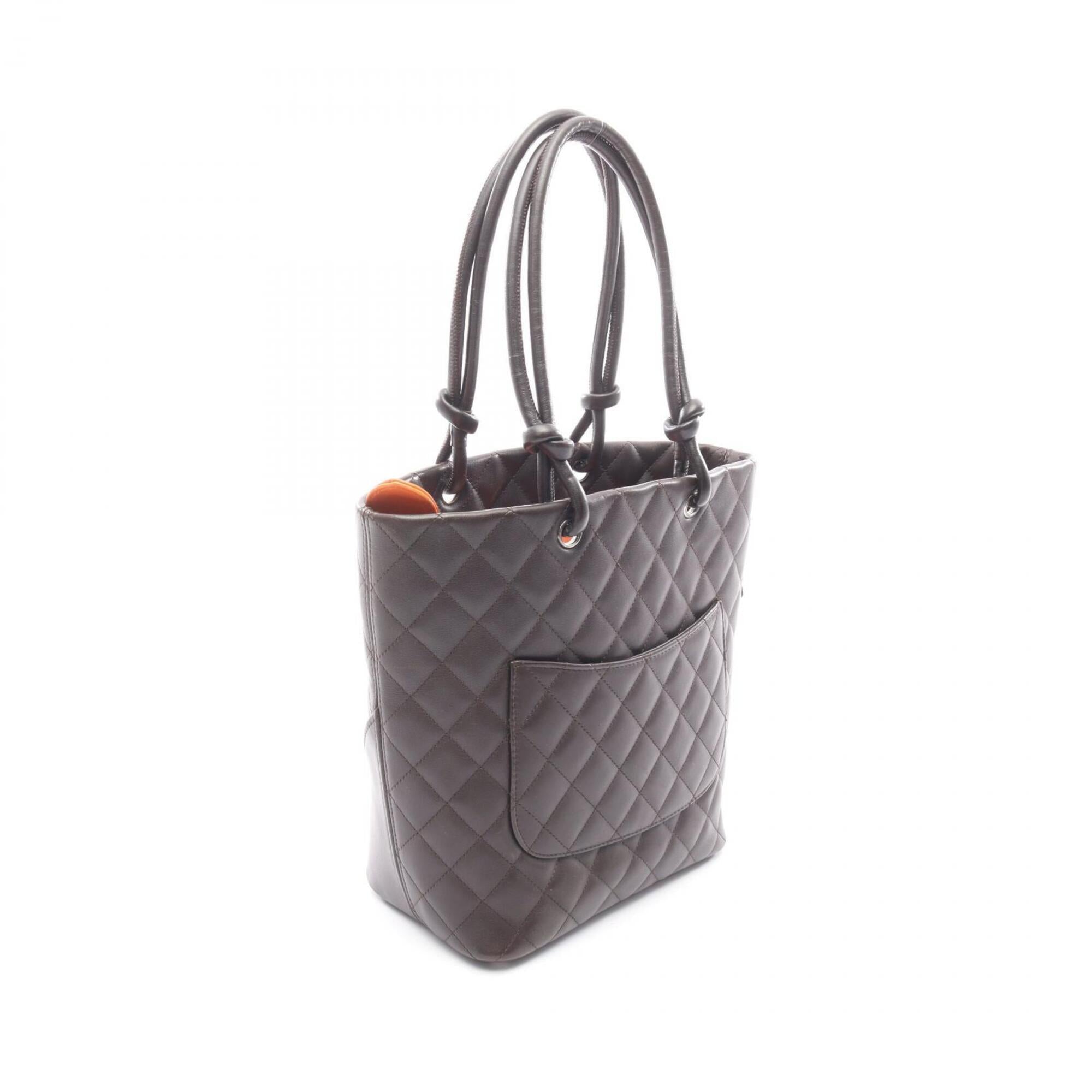 Chanel Brown Cambon Ligne Handbag Tote Bag (Pre-Owned)