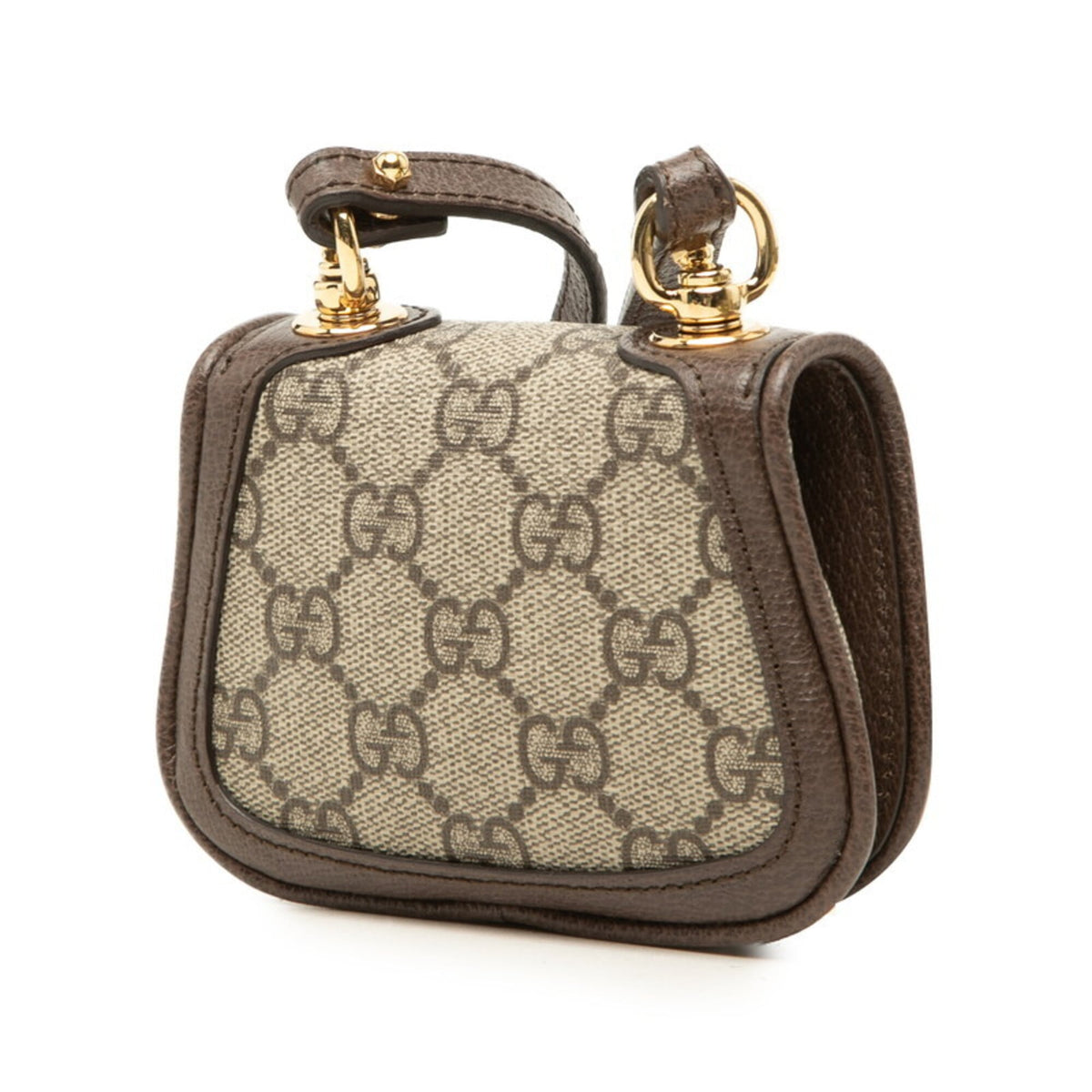 Gucci Beige Brown Leather Shoulder Bag (Pre-Owned)
